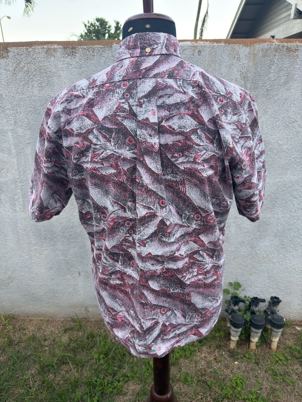 Reyn Spooner Reyn Spooner Gyotaku Naoki Men's M Hawaiian Red Onaga Fish Size US M / EU 48-50 / 2 - 2 Thumbnail