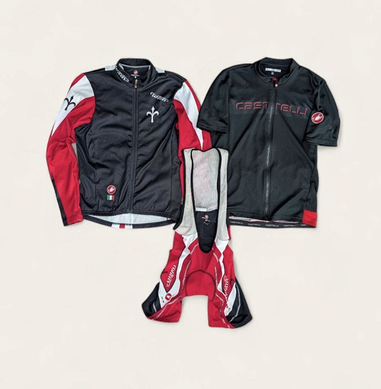 Other CASTELLI Cycling Kit 3 Pcs Set Jersey Long Sleeve Bibs Size US M / EU 48-50 / 2 - 1 Thumbnail