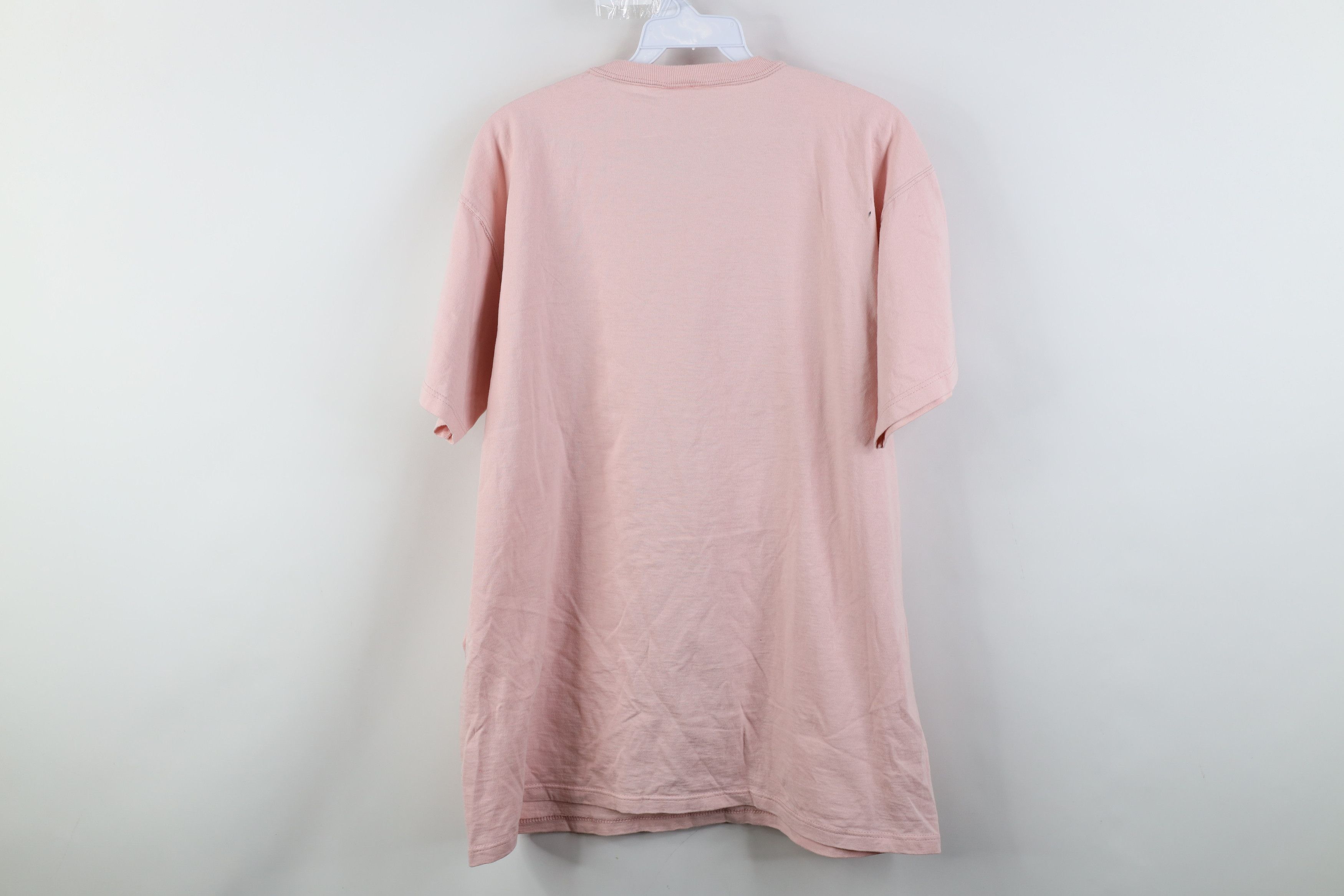 Russell Athletic Vintage 90s Russell Athletic Blank T-Shirt Pink Cotton USA Size M / US 6-8 / IT 42-44 - 13 Thumbnail