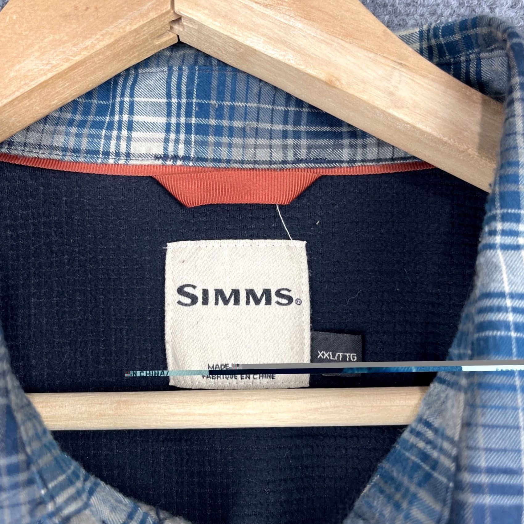 Vintage Simms Fishing Shirt Mens 2XL Flannel Plaid Thermal Waffle Lined Shacket Button Size US XXL / EU 58 / 5 - 5 Thumbnail