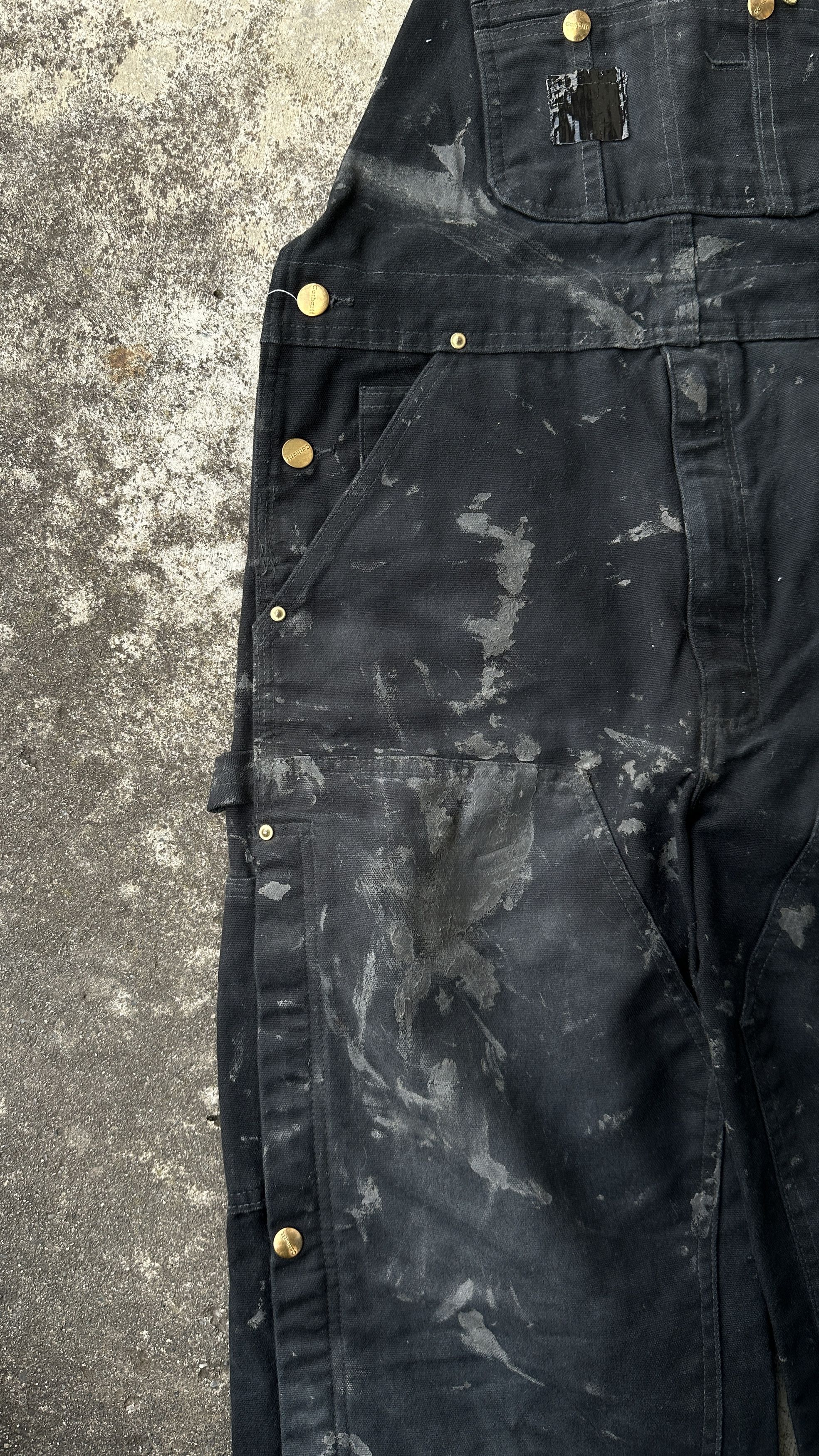 Carhartt Painter Side Zip Snapped buttons studed Bib Workwear Overall Size US 33 - 5 Thumbnail