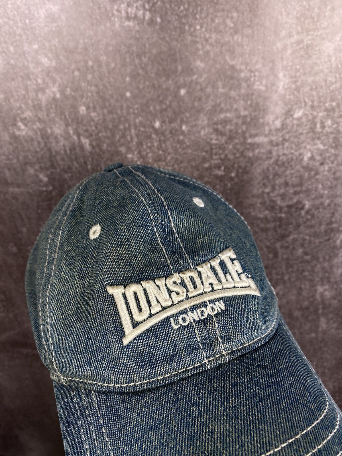 Lonsdale × Vintage Vintage Lonsdale London 90s Embroidered Logo Beige Cap Hat Size ONE SIZE - 6 Thumbnail