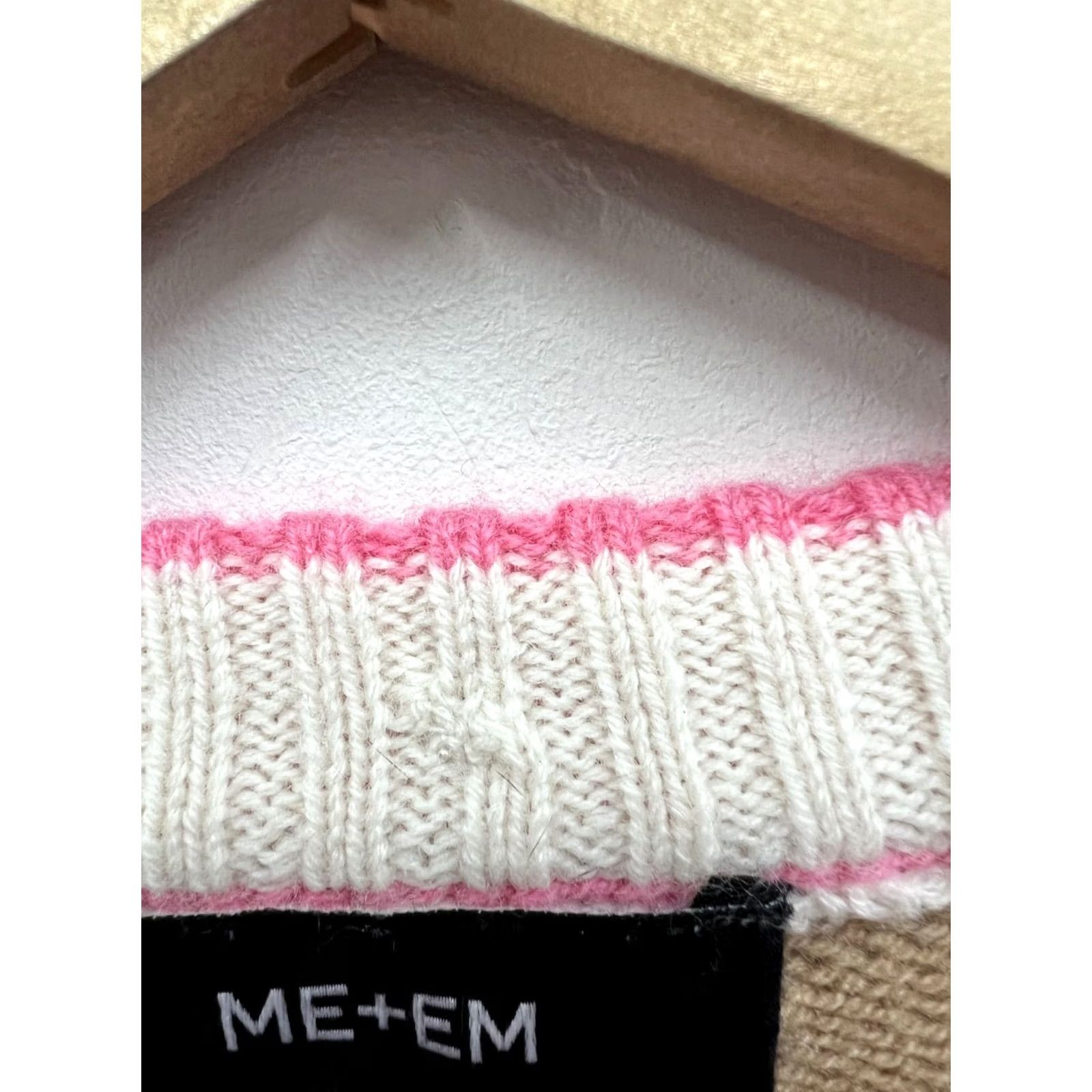 ME+EM Me+Em Wool Cashmere Color Block Sweater Jumper XS Women Crew Neck Long Sleeve Multicolor Pullover Shirt Knitted Knit Fashion Decade -Mens? Size XS / US 0-2 / IT 36-38 - 5 Thumbnail
