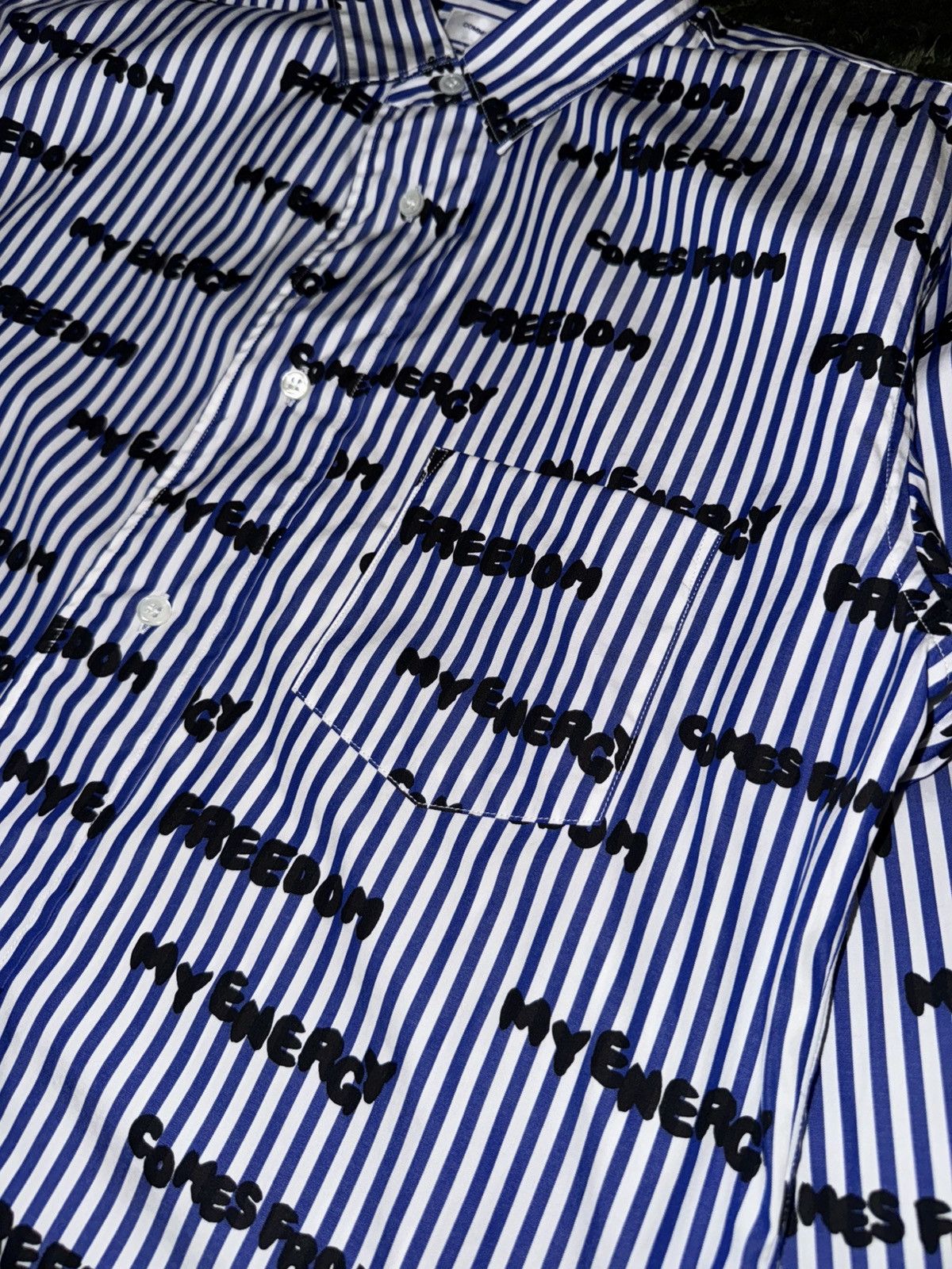 Comme des Garcons SHIRT [M] COMME des GARÇONS Shirt 24AW FRANCE MADE Lettering Shirt Size US M / EU 48-50 / 2 - 4 Thumbnail