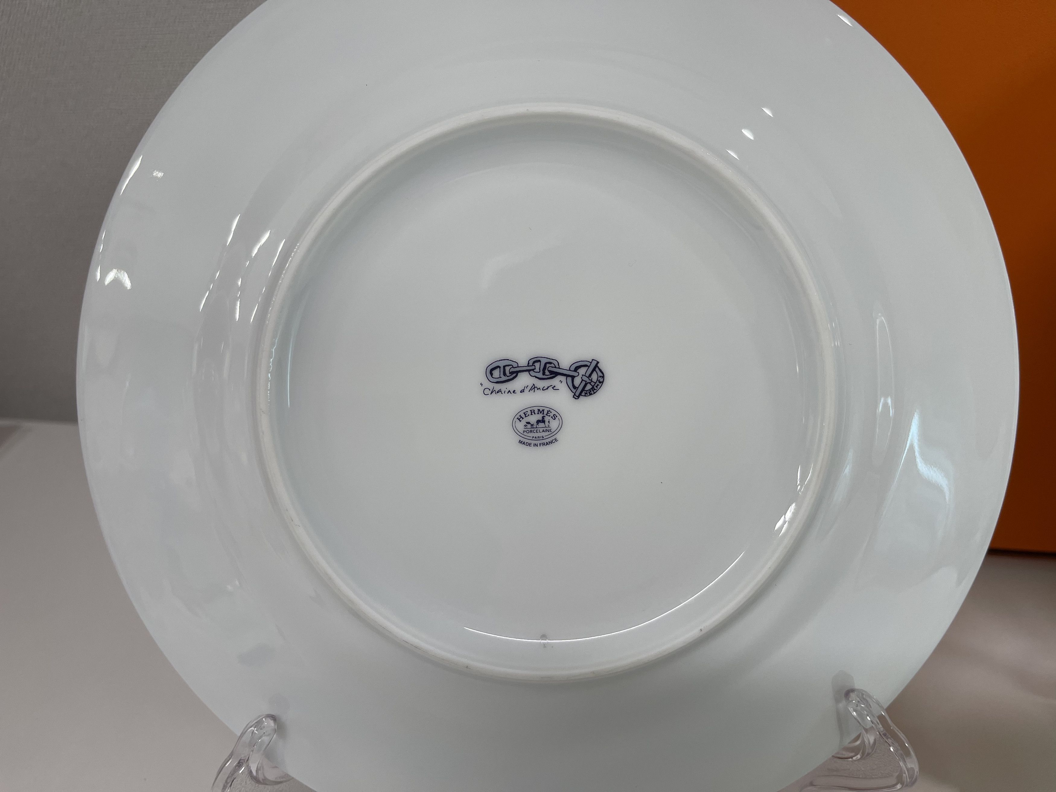 Hermes Hermes Chaine D'Ancre Blue Plate 2P Set Size ONE SIZE - 6 Thumbnail