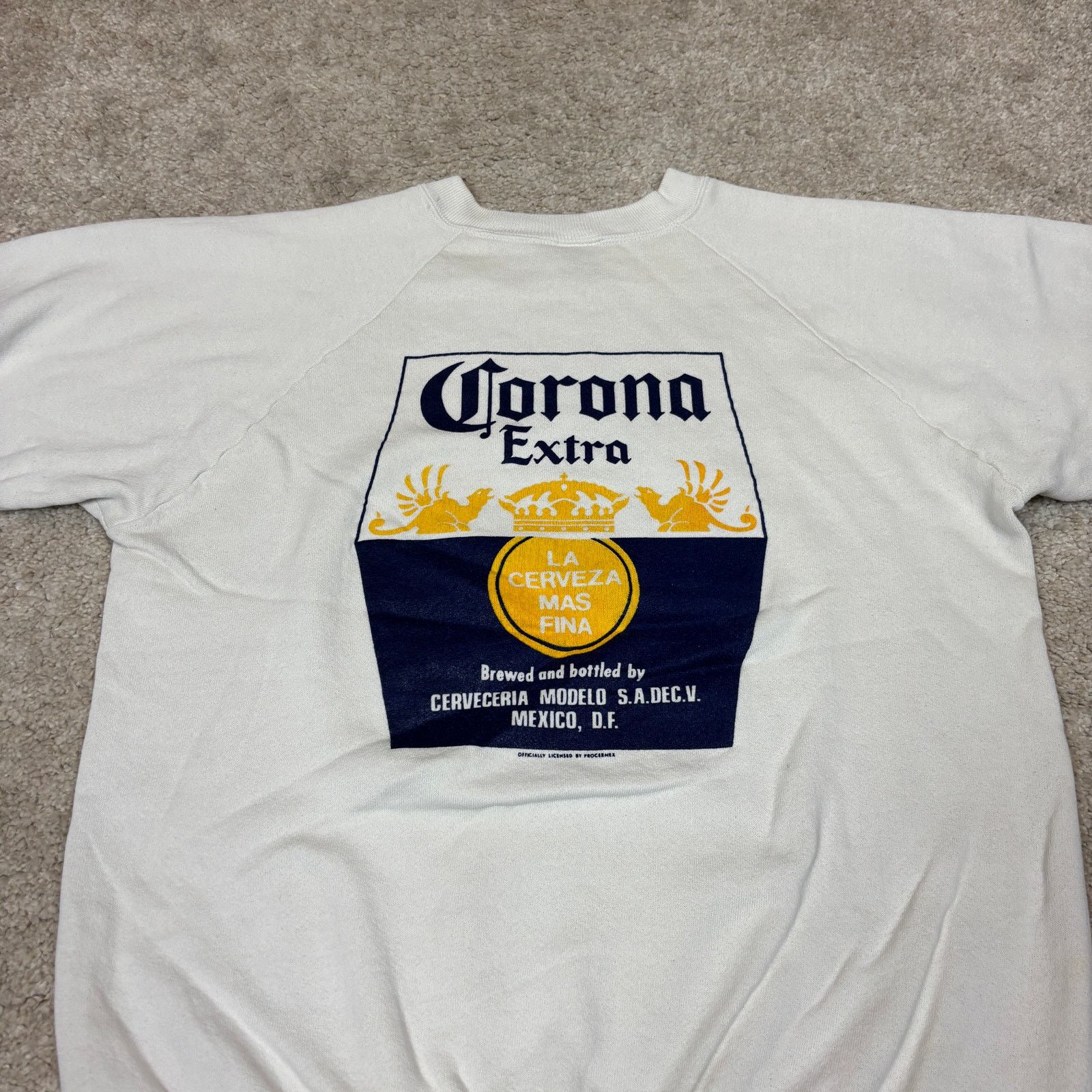 Vintage Vintage 90s Corona Crewneck Sweatshirt Men's Large Cerveza Size US L / EU 52-54 / 3 - 4 Thumbnail