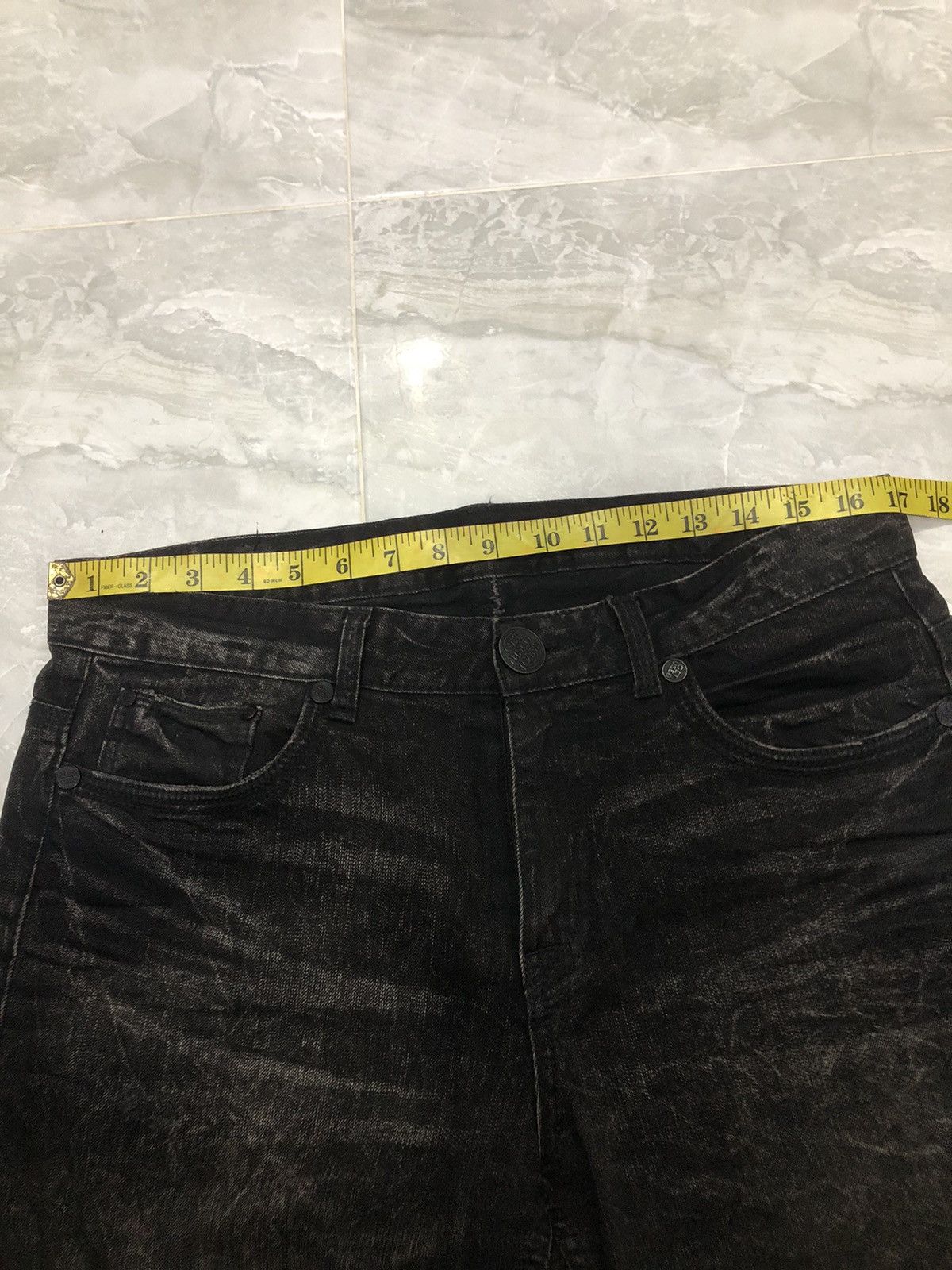 Hysteric Glamour GET USED Black Washed Jeans W34 L32.5 Size US 34 / EU 50 - 15 Thumbnail