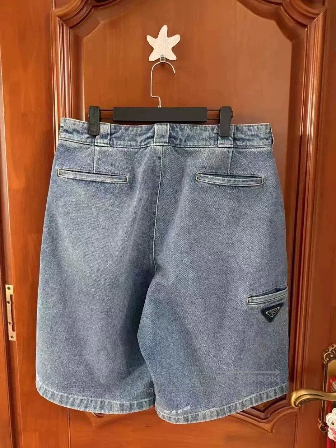 Prada Prada Triangle Logo Blue Jeans Size 5. Size US 34 / EU 50 - 1 Thumbnail