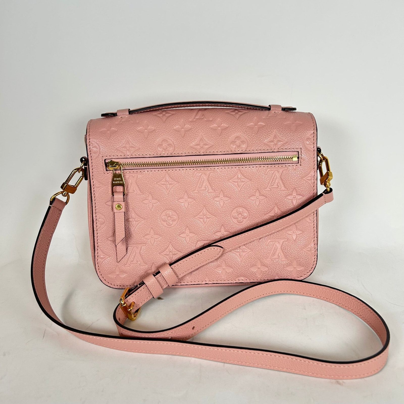 Louis Vuitton Louis Vuitton Pink Monogram Empreinte Pochette Metis Size ONE SIZE - 2 Thumbnail