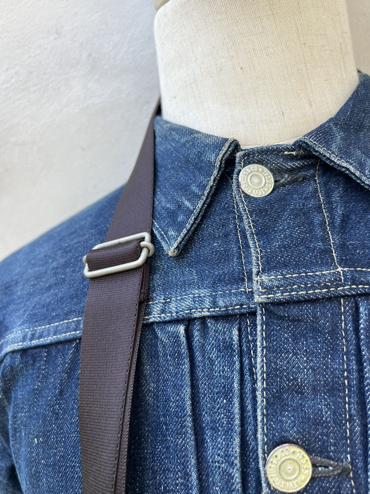 Vintage × Yohji Yamamoto Vintage Yohji Yamamoto Y’saccs Hybrid Patina Leather Wax Bag Size ONE SIZE - 7 Thumbnail