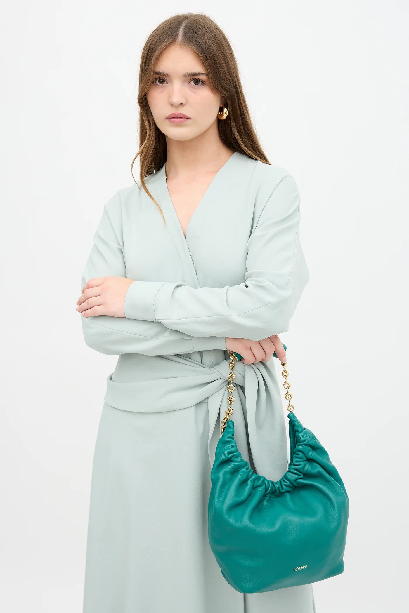 Loewe o1in1g0426 Size: OS / Small Squeeze Bag in Blue Size ONE SIZE - 2 Thumbnail