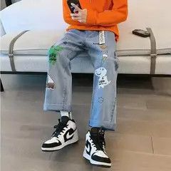 Other VIBE Spring and Autumn Cartoon Printed Jeans Size US 27 - 7 Thumbnail