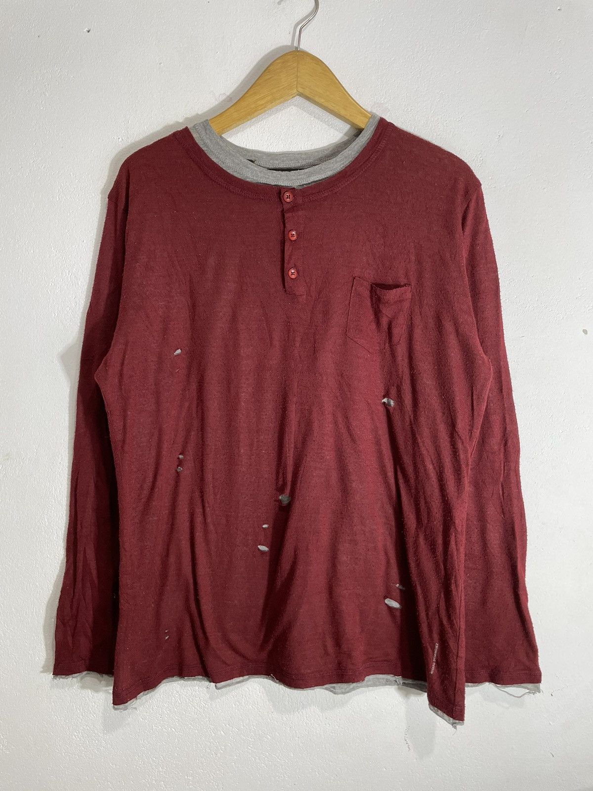 If Six Was Nine Distressed double layer longsleeve gothic ifsix lgb style Size US M / EU 48-50 / 2 - 1 Thumbnail