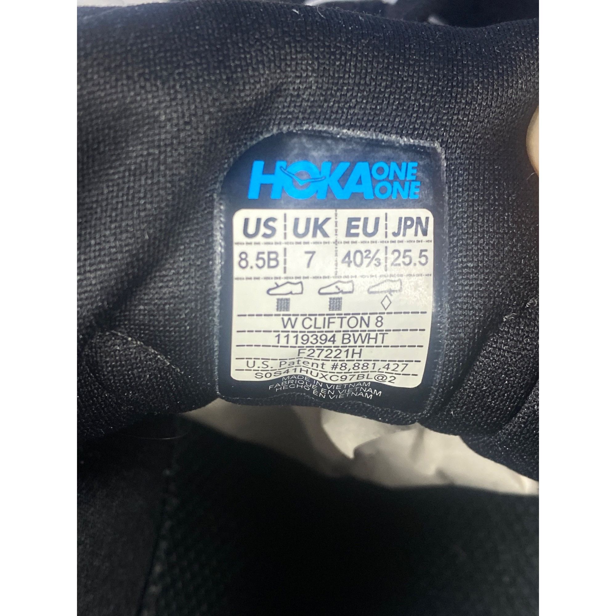 Hoka Hoka One One Clifton 8 Women's 8.5 B US 1119394 Black Athlet Size US 8.5 / IT 38.5 - 5 Thumbnail