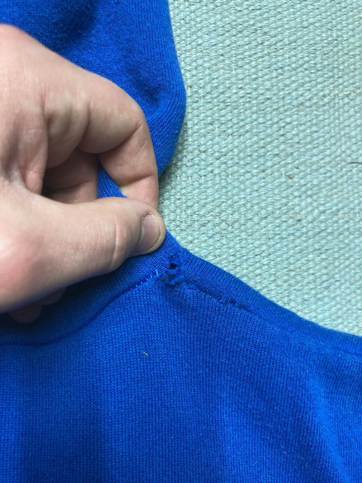 Vintage Vtg 80s hoodie sweatshirt full zip Hanes blank grunge small Size US S / EU 44-46 / 1 - 10 Thumbnail