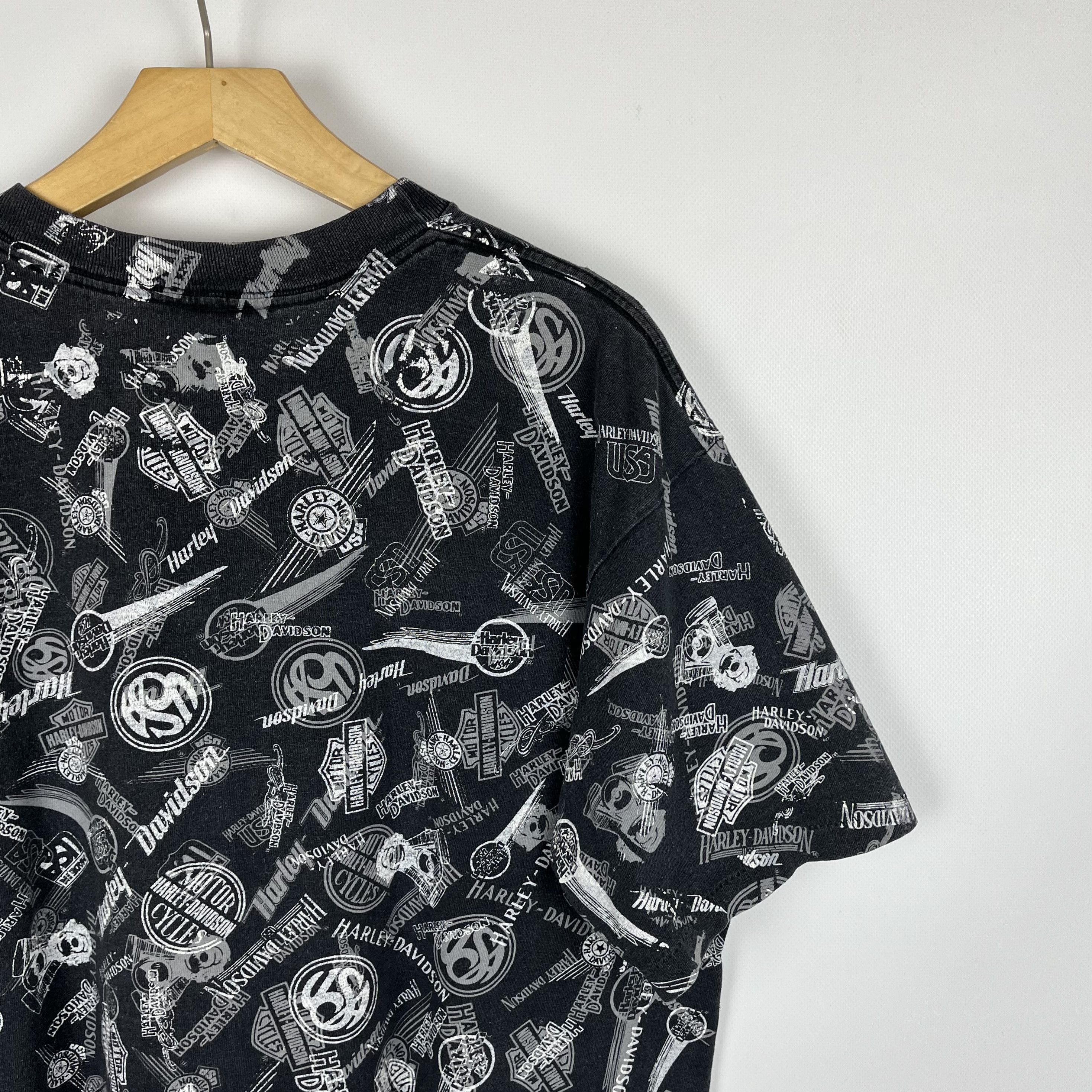 Harley Davidson Vintage Harley Davidson All Over Print T Shirt 90’s Size US L / EU 52-54 / 3 - 14 Thumbnail