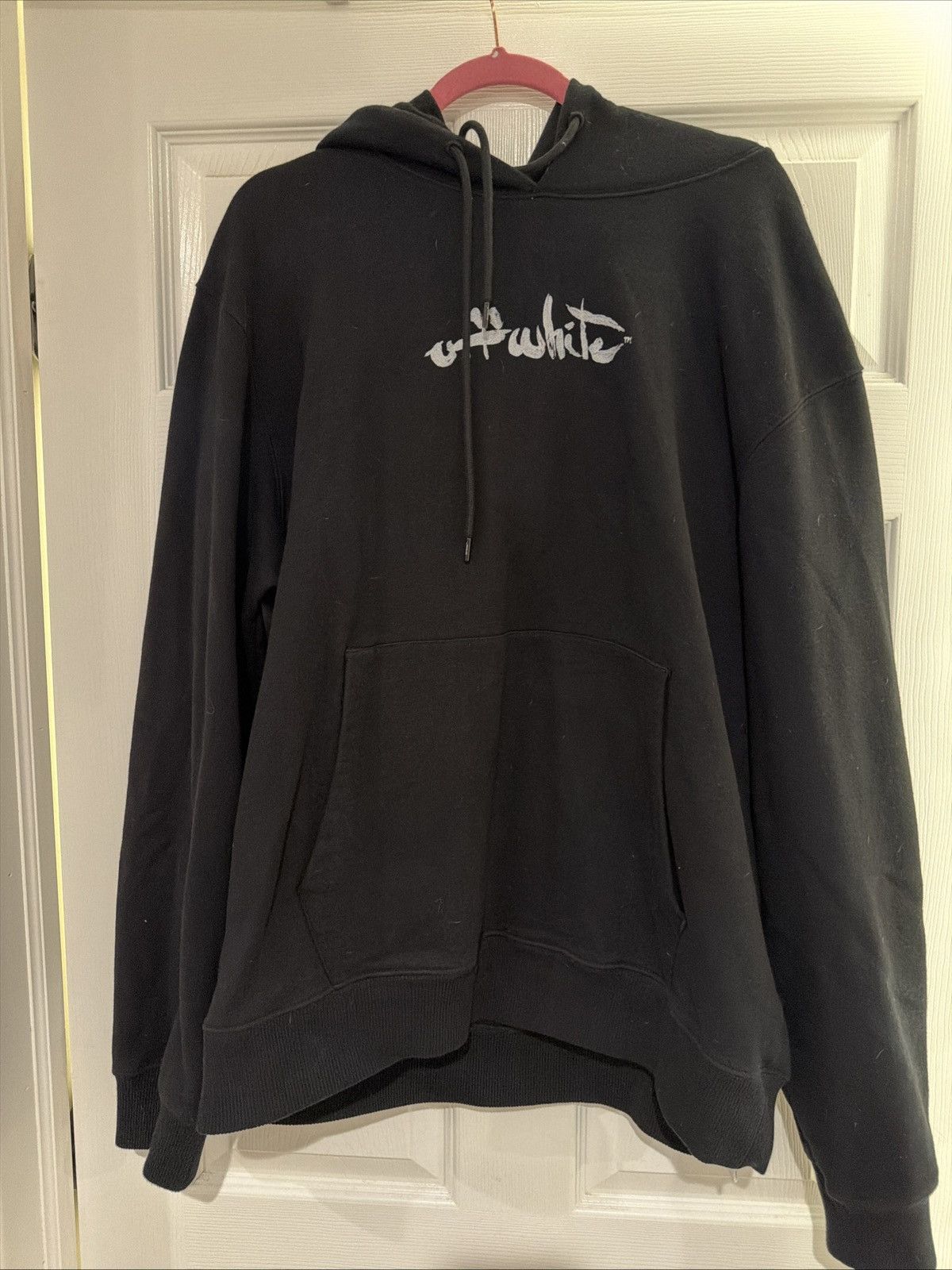 Off-White Off-White Black Arrow Hoodie Black Men's Style XXL Authentic Size US XXL / EU 58 / 5 - 1 Thumbnail