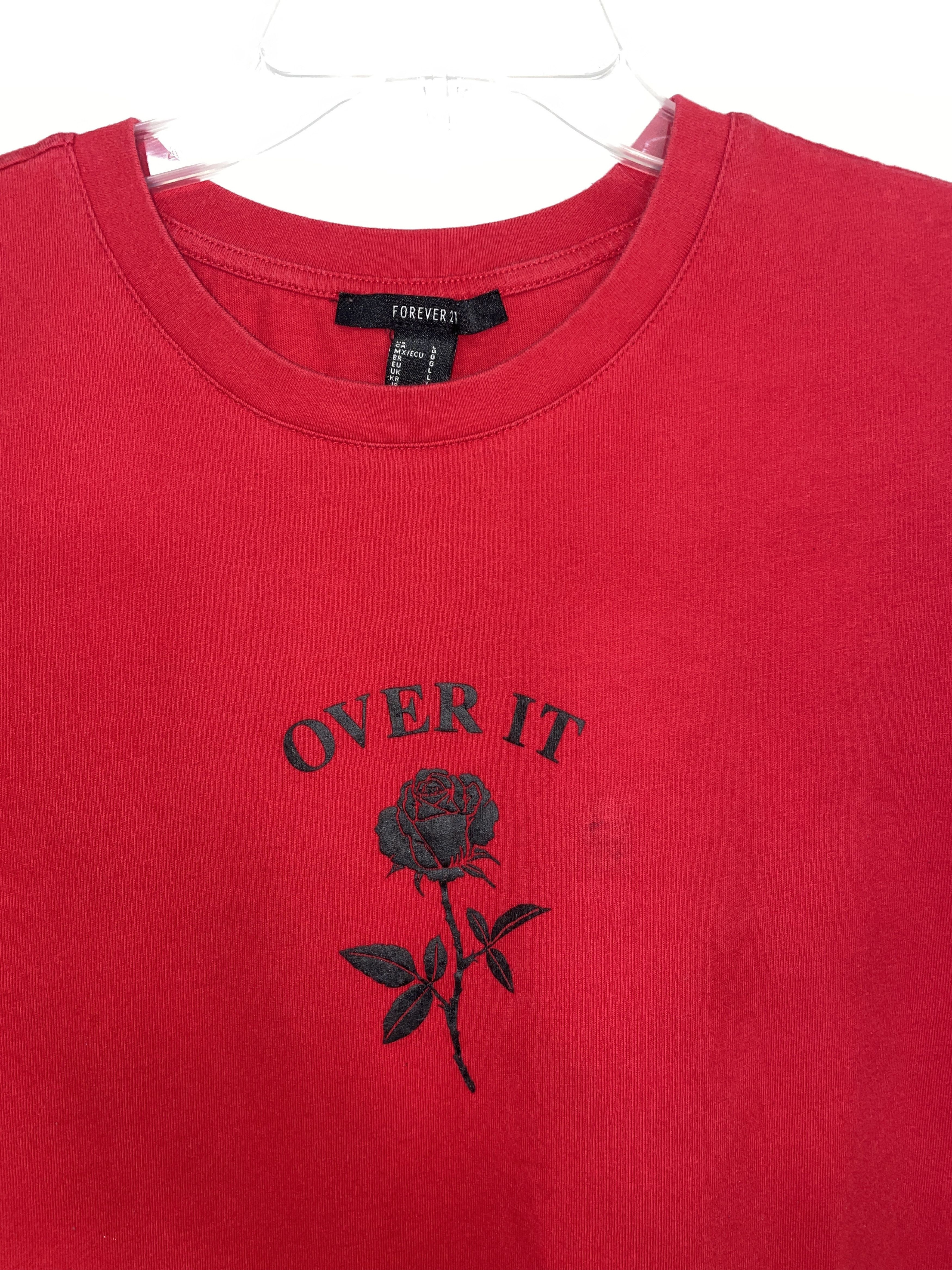 Forever 21 Forever 21 Womens Over it Crop top shirt size Large Size L / US 10 / IT 46 - 2 Thumbnail