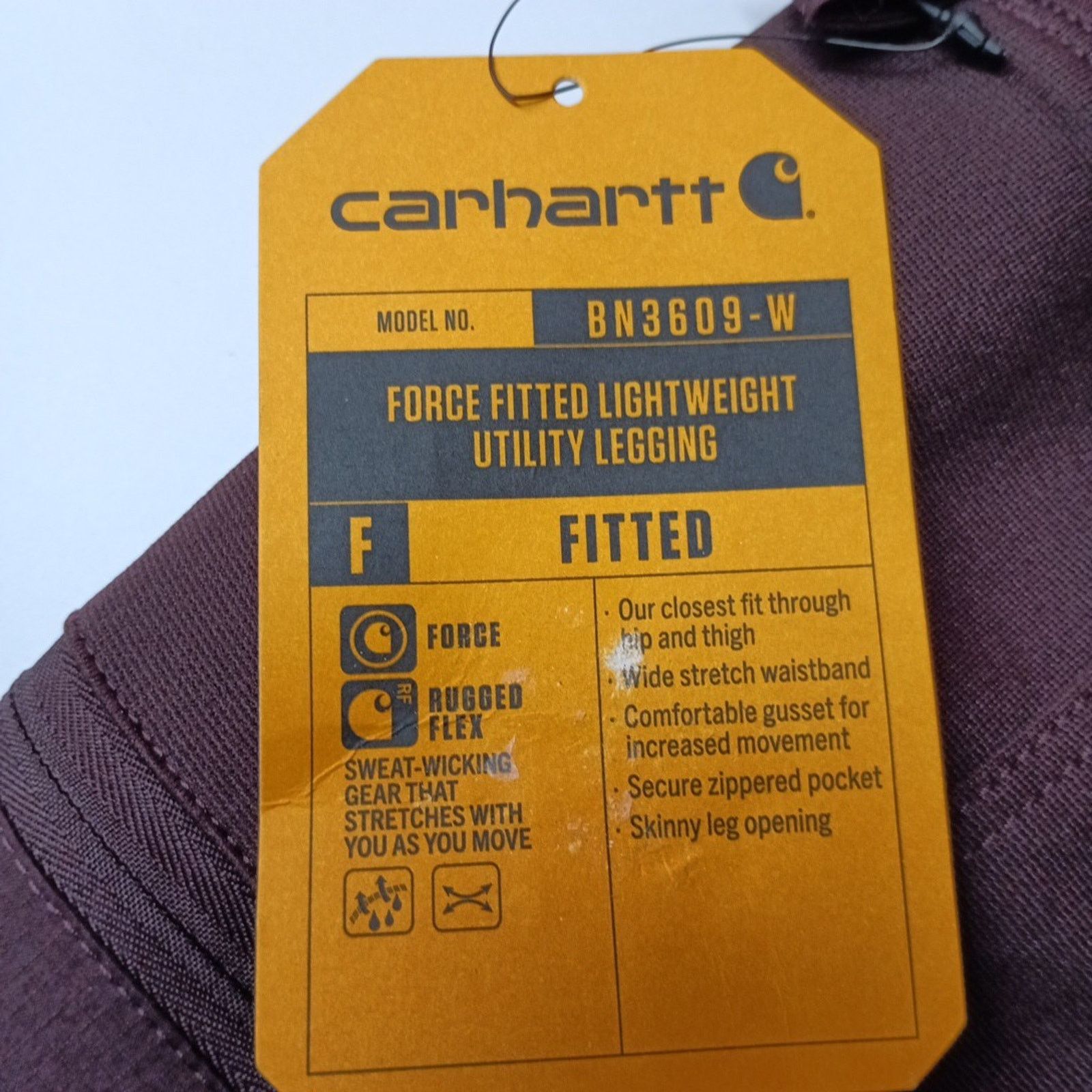 Carhartt Carhartt Women’s Leggings Lightweight Size XS Blackberry Size 25" / US 0 / IT 36 - 5 Thumbnail