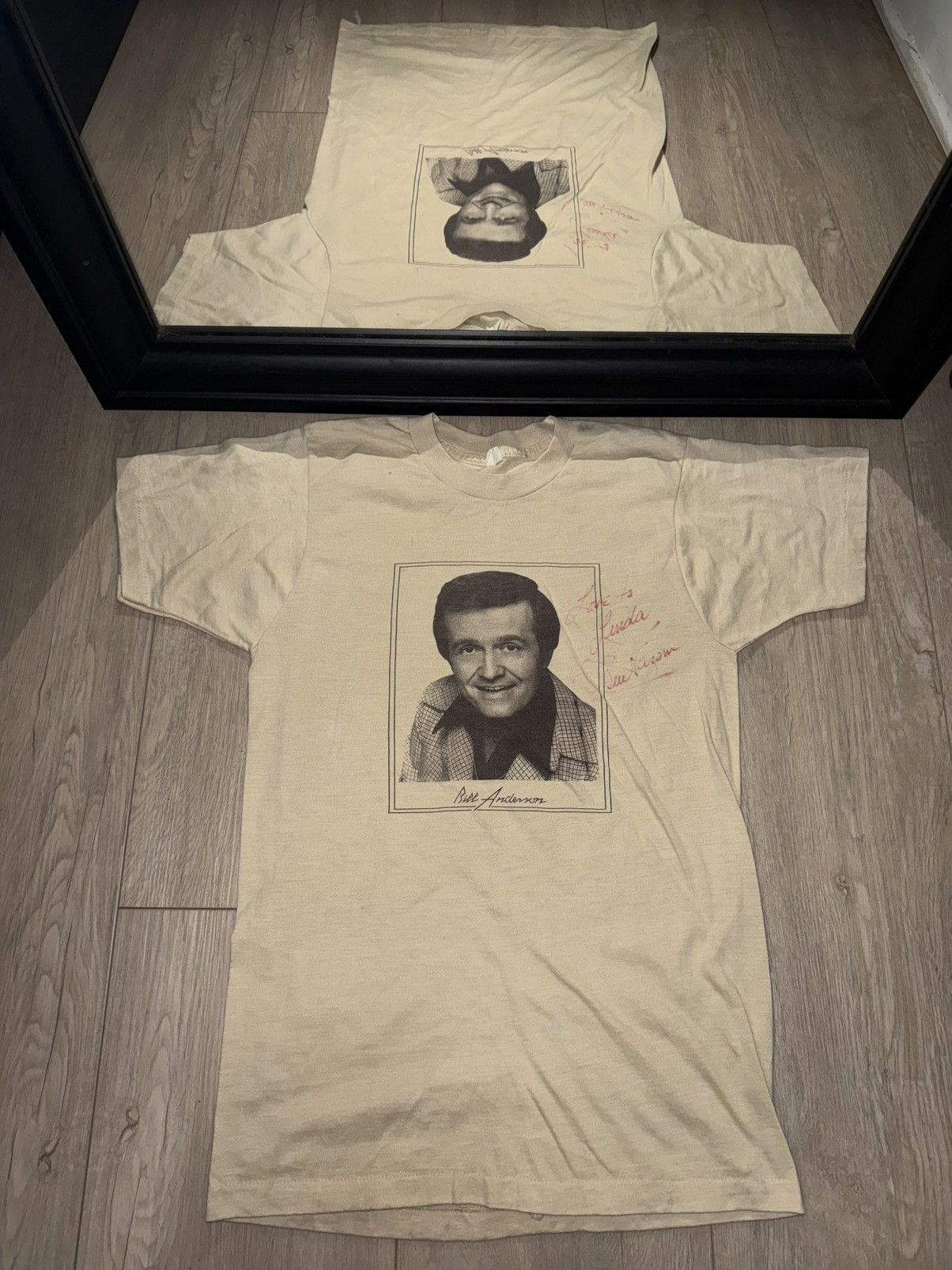 Band Tees × Vintage Vintage / Y2K 1990s Bill Anderson Signed Shirt Size US M / EU 48-50 / 2 - 1 Thumbnail