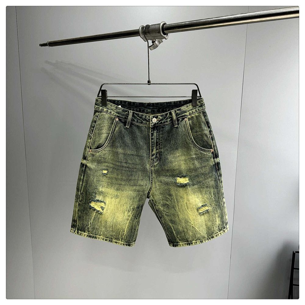 Japanese Brand × Vintage Yellow Mud Dyed Short Jeans Size US 32 / EU 48 - 8 Thumbnail