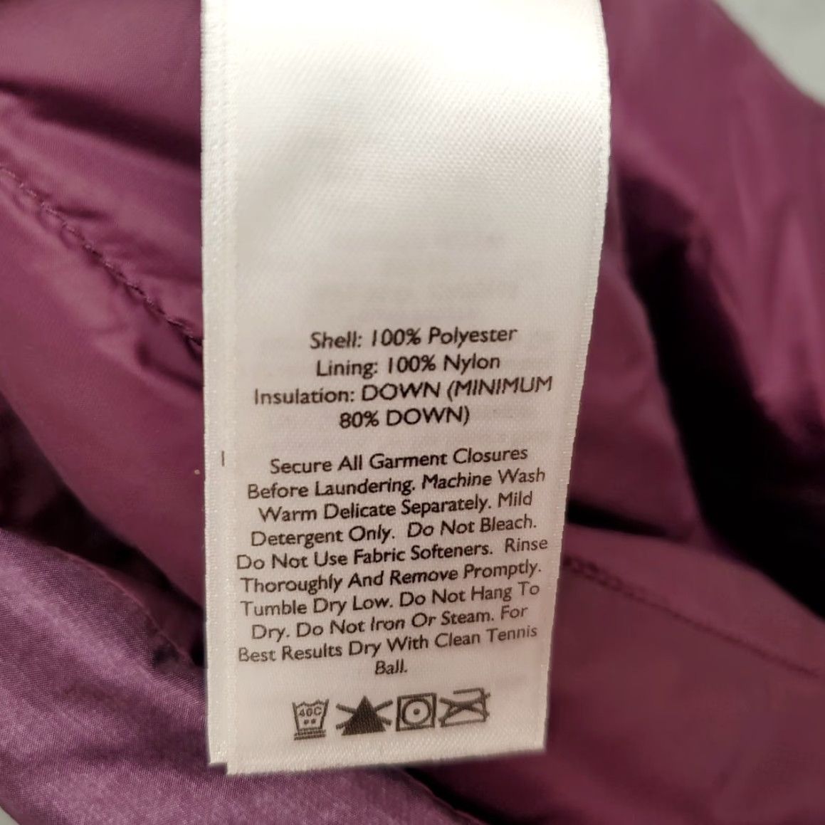 Eddie Bauer Eddie Bauer Down Vest Womens XS Purple Puffer EB650 Fill Quilted Sleeveless Vest Women's XS Purple Down Quilted Sleeveless Puffer Zip Front EB650 Size XS / US 0-2 / IT 36-38 - 5 Thumbnail