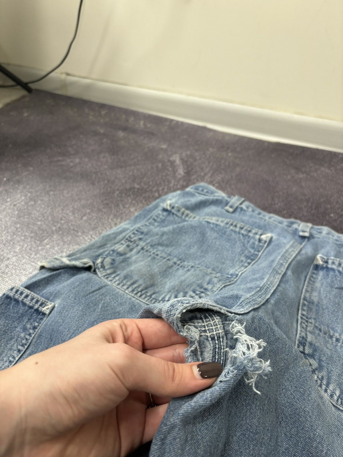 Carhartt Vintage Carhartt Original Dungaree Fit Y2K Work Baggy Jeans Size US 32 / EU 48 - 7 Thumbnail