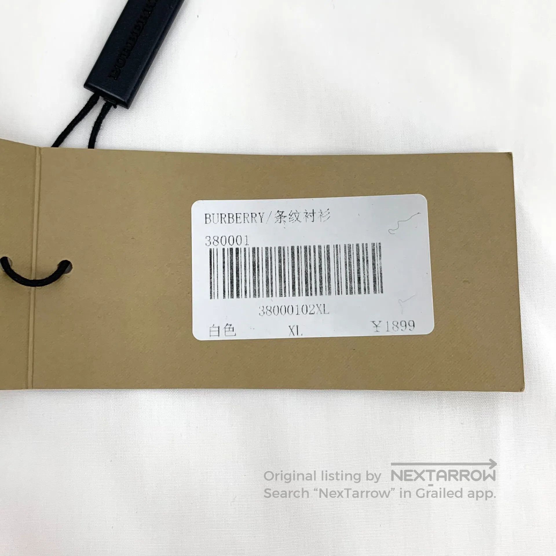 Burberry Burberry White Striped Cotton Collared Single-Breasted Lon Size US XL / EU 56 / 4 - 7 Thumbnail
