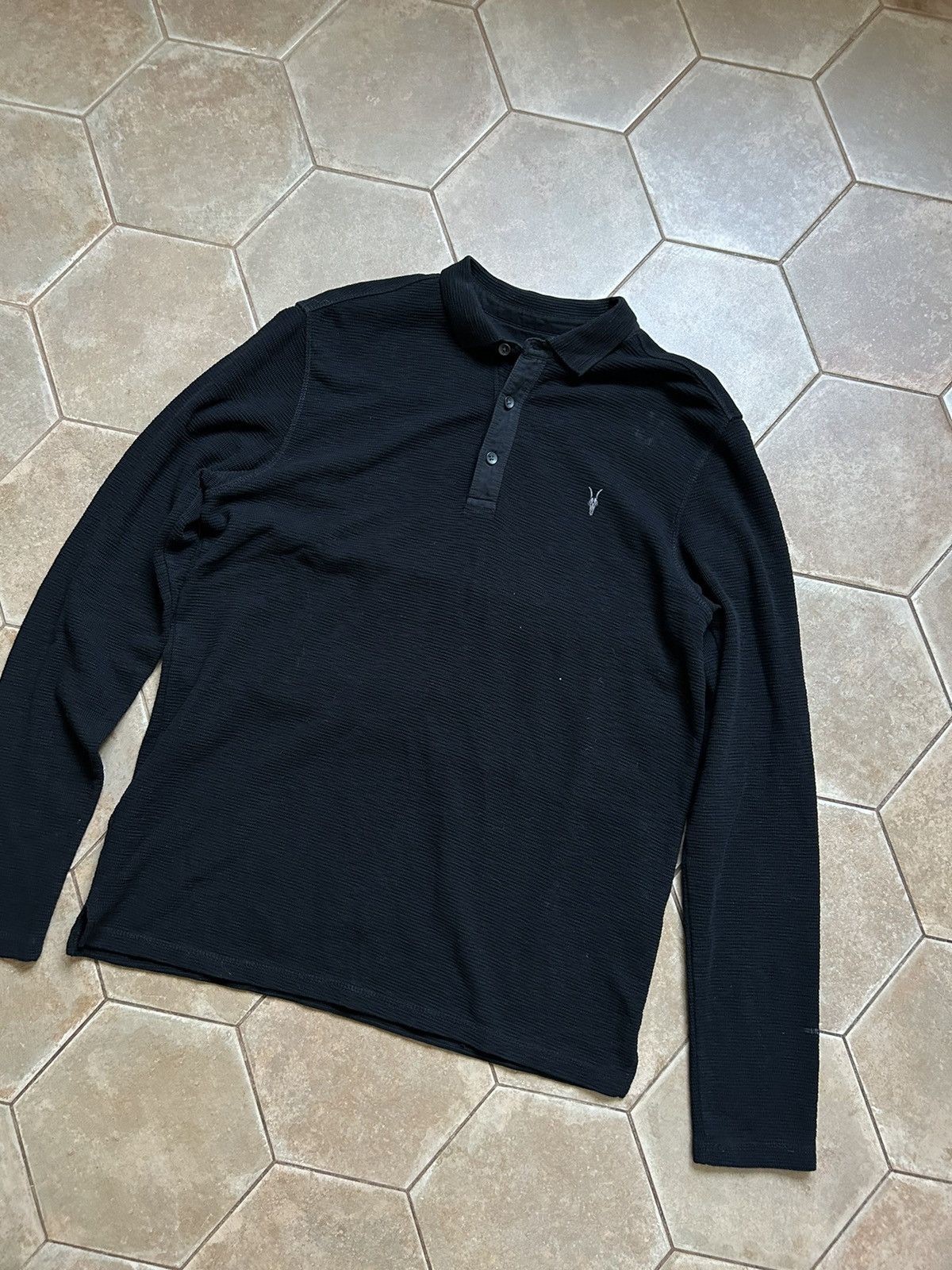 Allsaints ALL SAINTS Long sleeve polo shirt top jumper Size US M / EU 48-50 / 2 - 2 Thumbnail