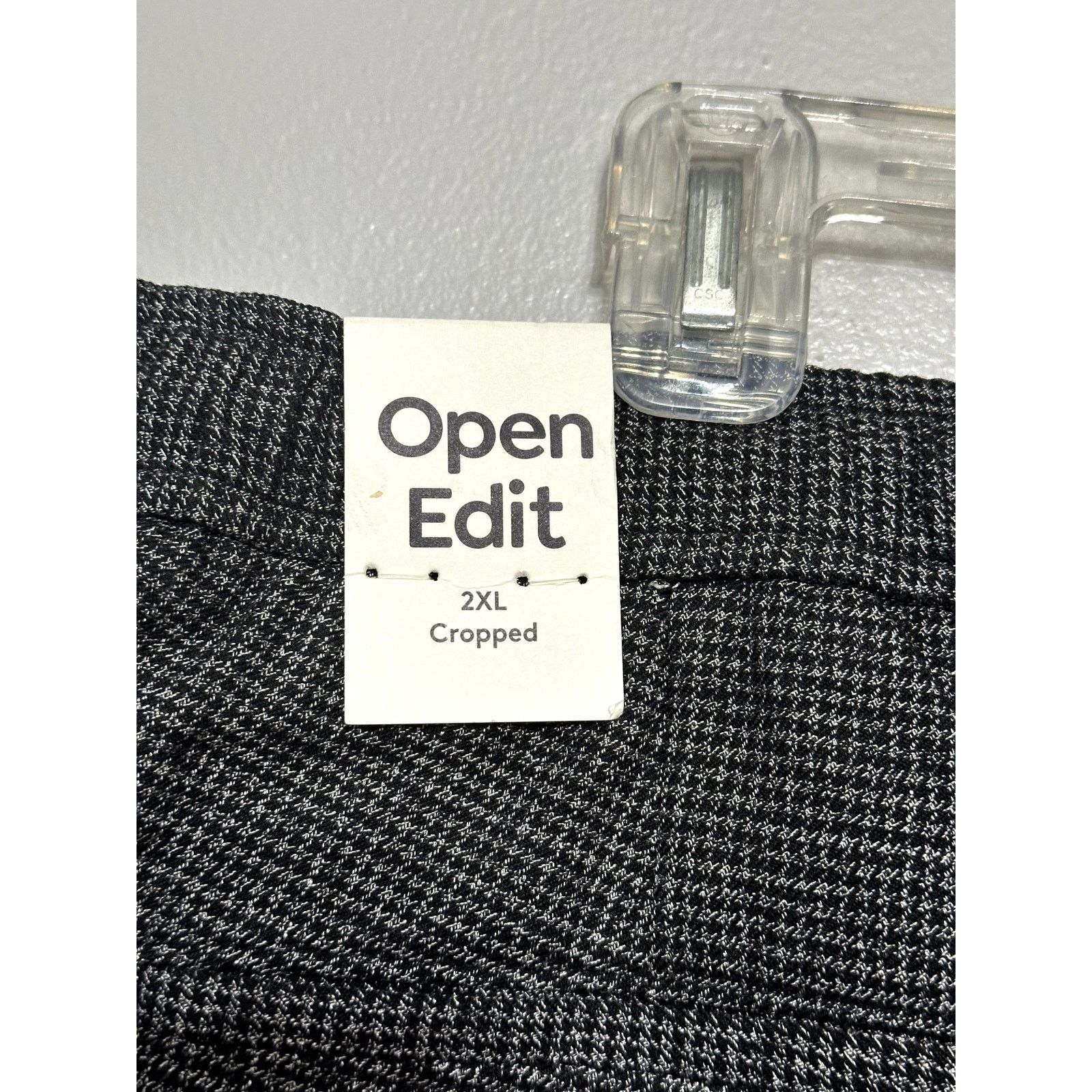 Other Open Edit Houndstooth Crop Pants Black Gray Men's 2XL NWT Size US 42 / EU 58 - 8 Thumbnail