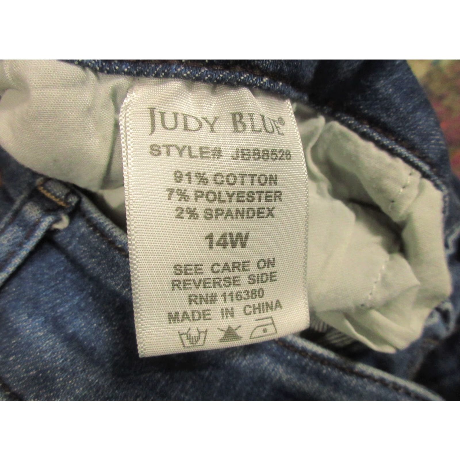 Denime Judy Blue Jeans Womens Boyfriend Fit 14W 30x29 Stretch Denim Distressed Size 30" / US 8 / IT 44 - 5 Thumbnail