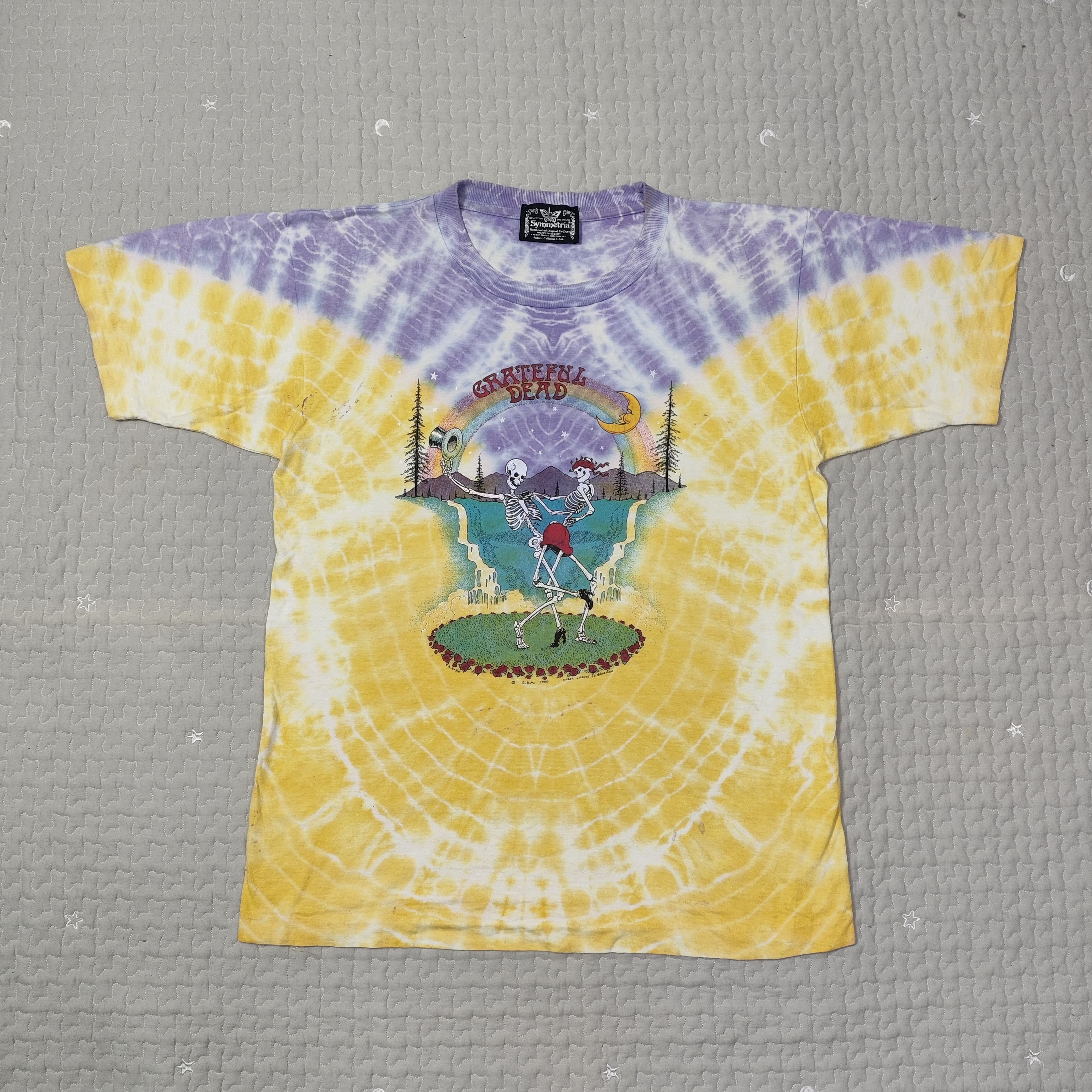 Band Tees 1990 Grateful Dead Symmetria Tie Dye Shirt Size US L / EU 52-54 / 3 - 1 Thumbnail