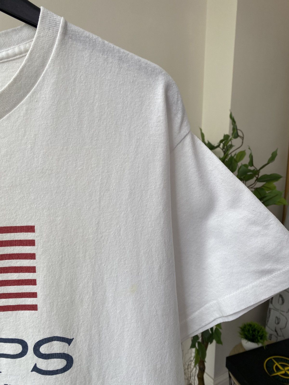Chaps Ralph Lauren × Polo Ralph Lauren × Vintage Vintage 90s CHAPS RALPH LAUREN american flag printed tee Size US L / EU 52-54 / 3 - 9 Thumbnail