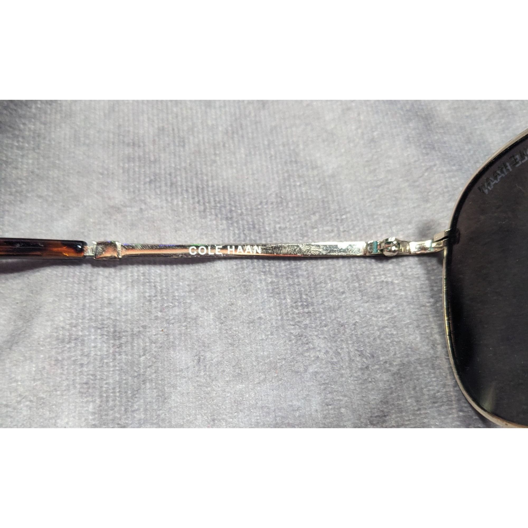 Cole Haan Cole Haan C669 Silver Tone And Tortoise Blue Mirror Aviator Size ONE SIZE - 7 Thumbnail