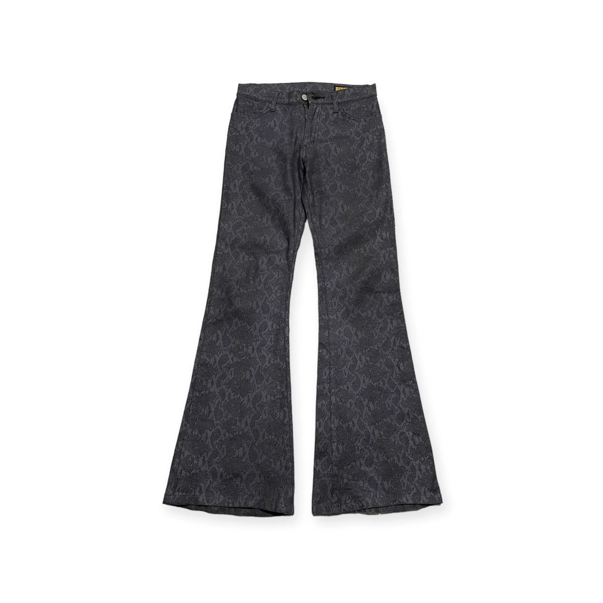 Japanese Brand Snake Printed Flare Denim Size US 28 / EU 44 - 1 Thumbnail
