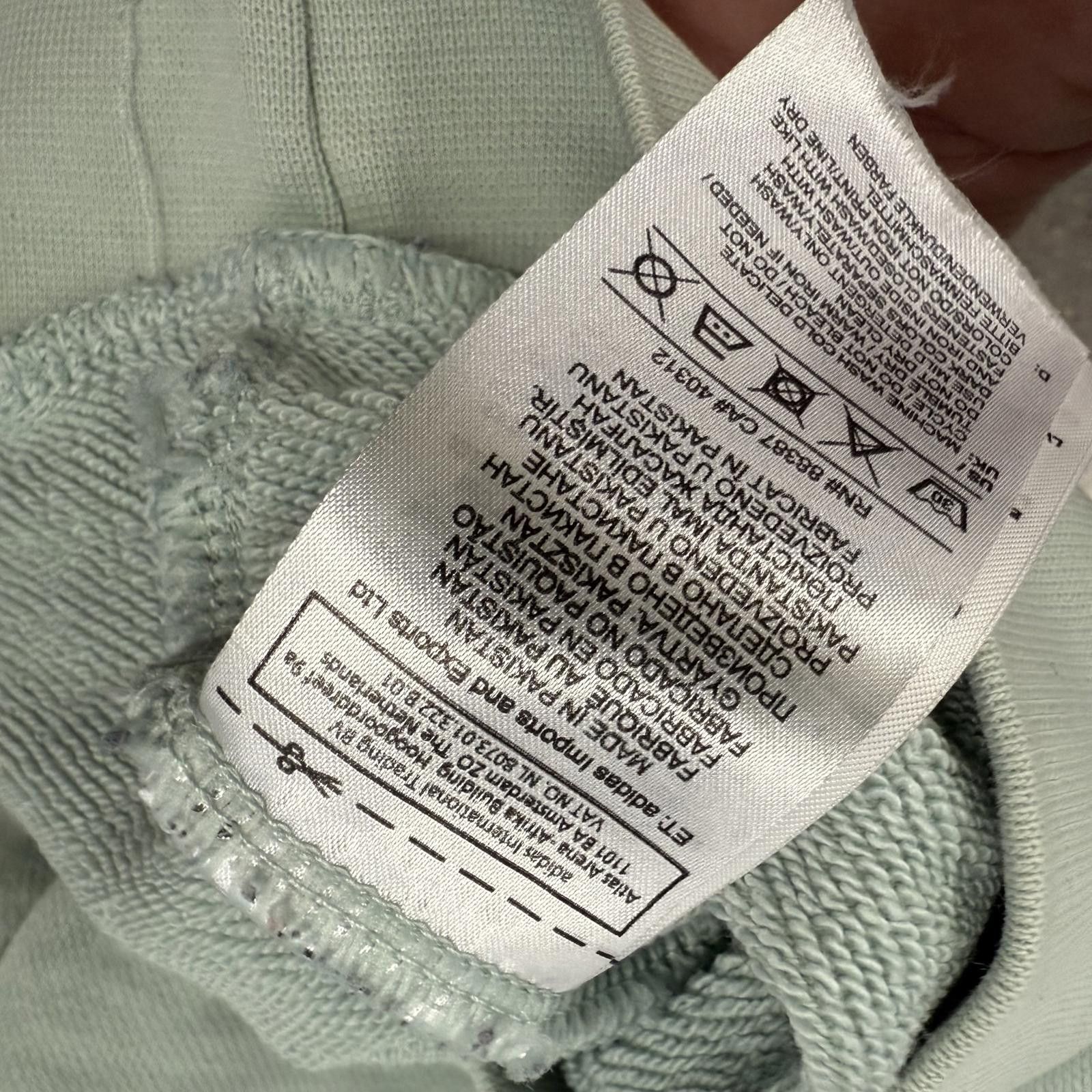 Adidas NWOT Adidas Kids Sweatshirt Mint Green Trefoil Logo 3T Size ONE SIZE - 8 Thumbnail