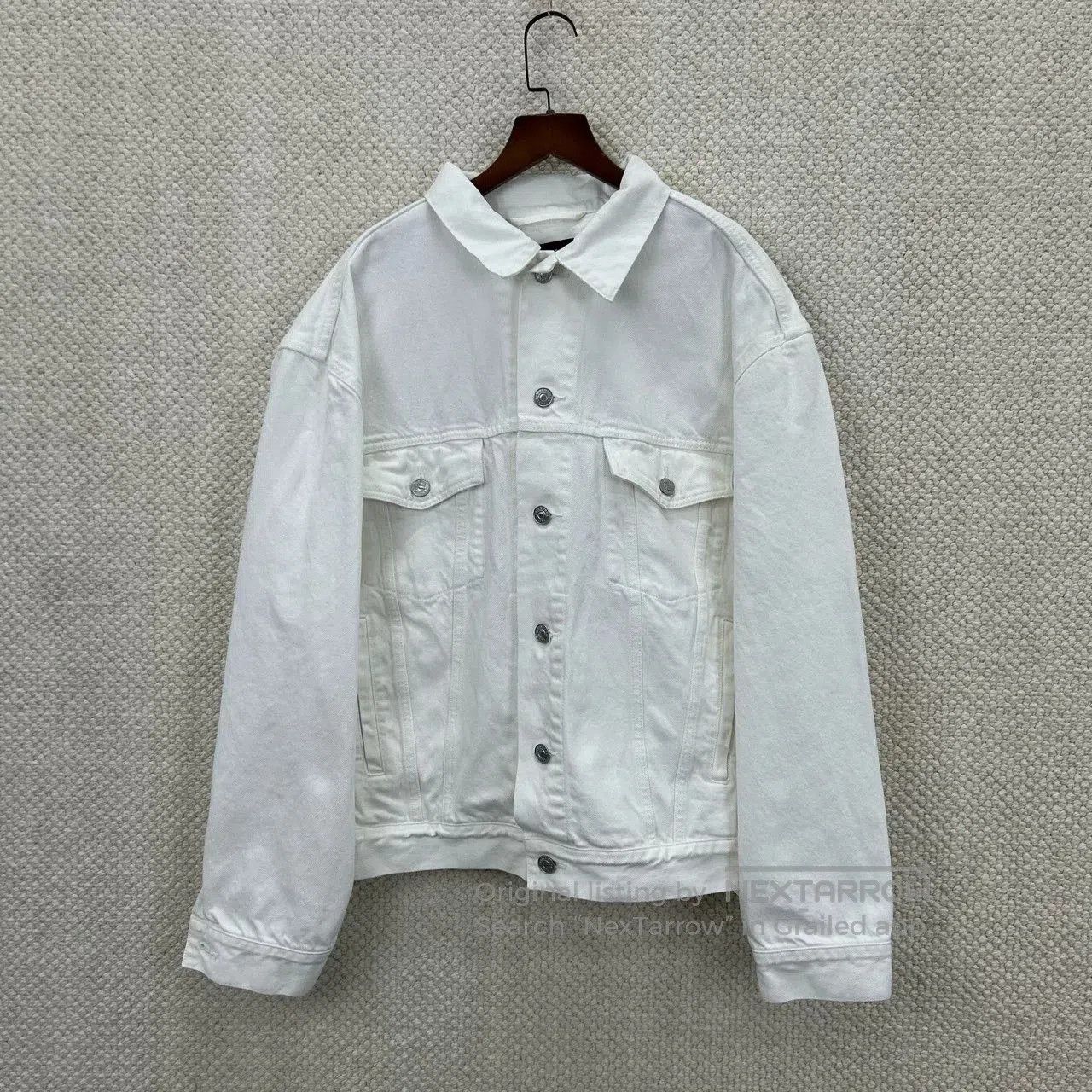 Balenciaga Balenciaga Logo Denim Jacket Size 44. Size US S / EU 44-46 / 1 - 1 Thumbnail