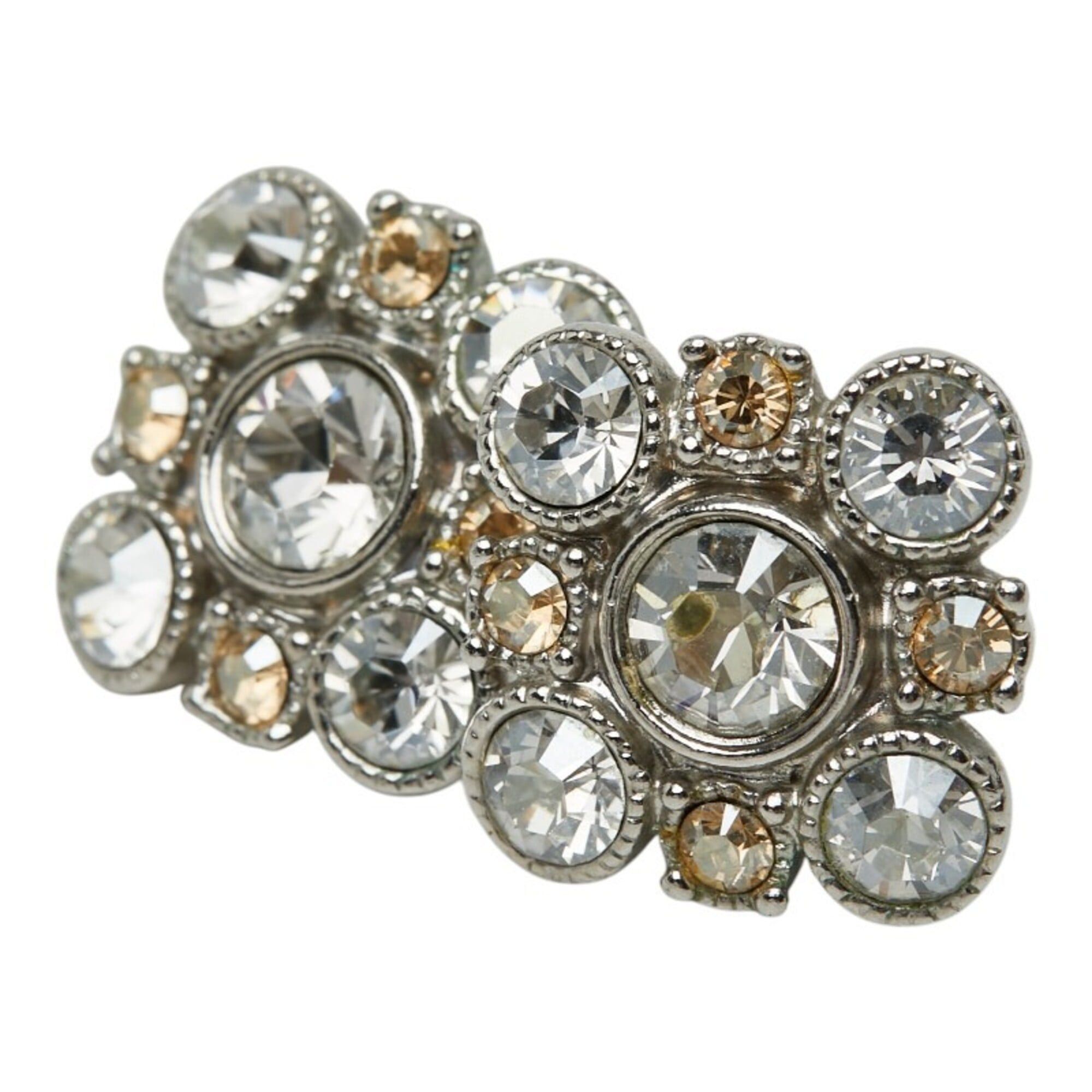 Chanel Chanel Stud Earrings A13V Silver Metal Bijou Women's CHANEL Size ONE SIZE - 1 Thumbnail