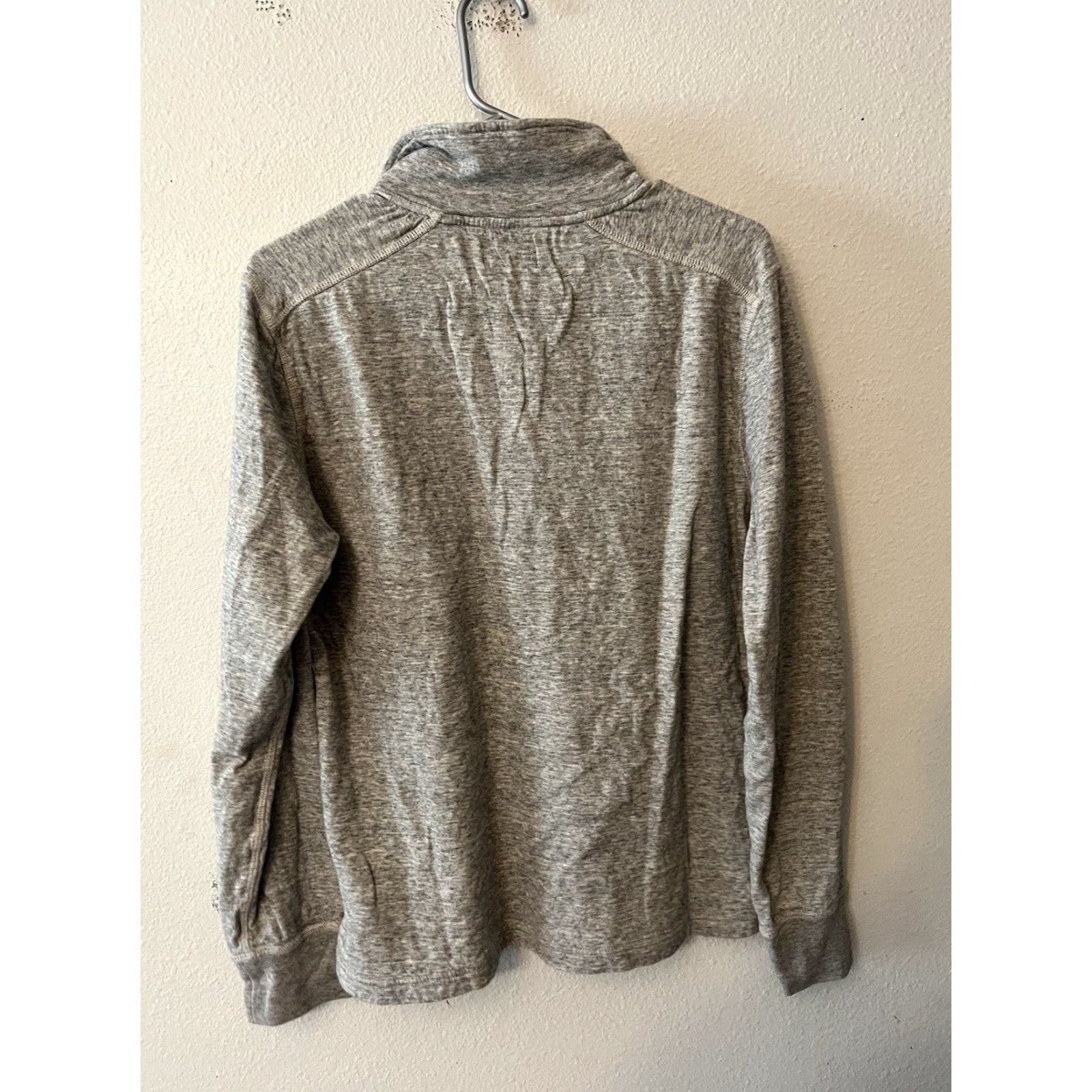 J.Crew VINTAGE J.CREW Sweater Shirt Men Medium Gray Double-knit Half-zip Pullover F8147 Knitted Knit 90s? Mens Size US M / EU 48-50 / 2 - 3 Thumbnail