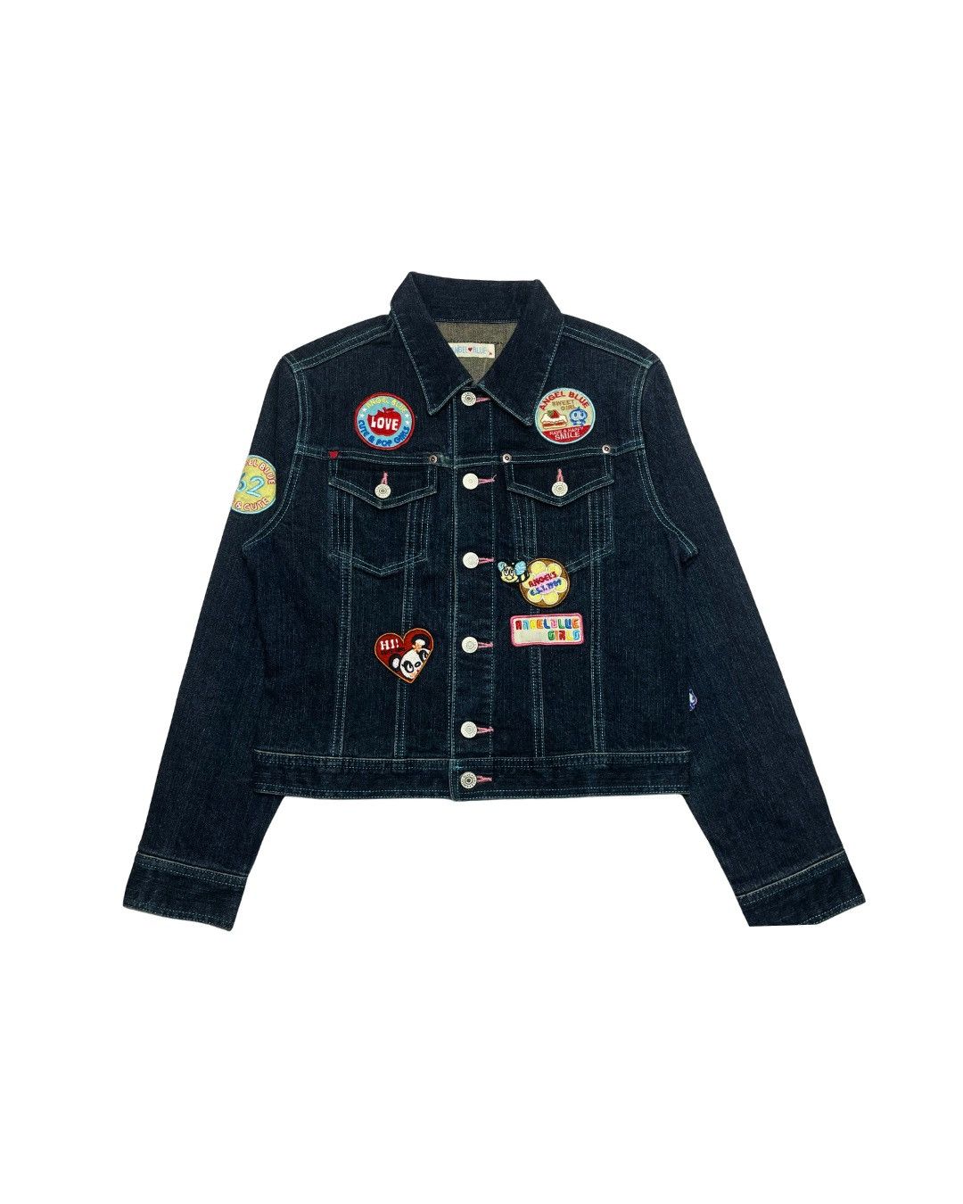 Angel Blue Angel Blue Patch Denim Jacket Size S / US 4 / IT 40 - 2 Thumbnail