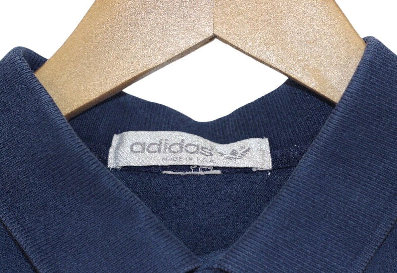 Adidas Vintage Adidas 1985 Pilot Pen Classic Tennis Polo Sz L RARE Size US L / EU 52-54 / 3 - 6 Thumbnail