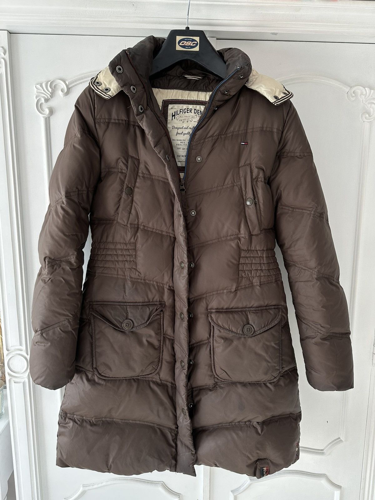 Vintage Brown Coat Tommy Hilfiger winter