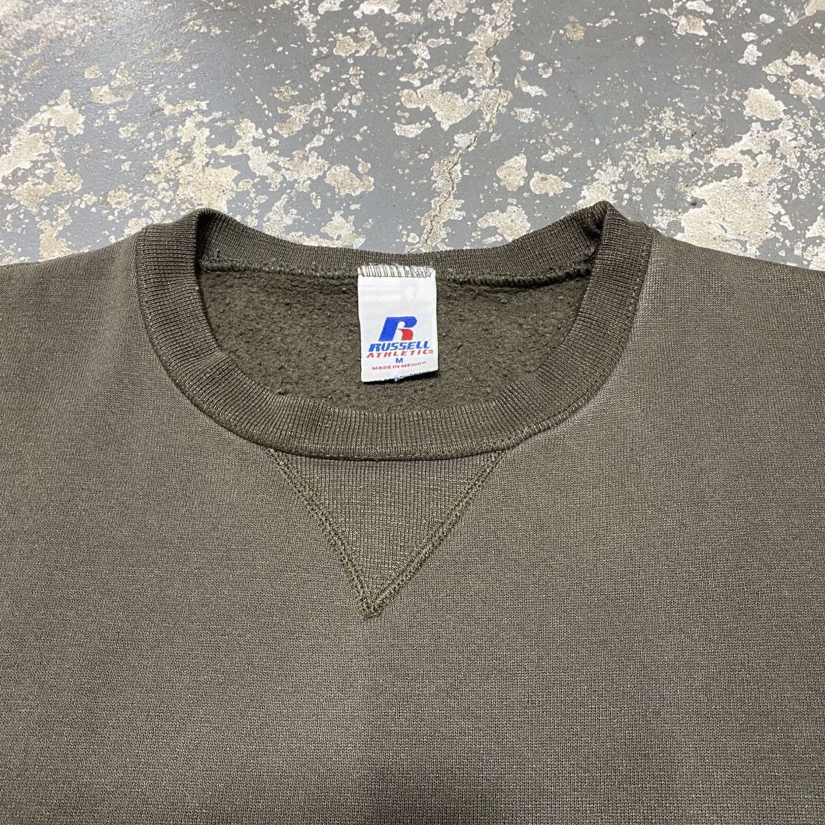 Russell Athletic × Vintage Vintage Russell Athletic Brown Blank Boxy Crewneck Hoodie Size US M / EU 48-50 / 2 - 4 Thumbnail