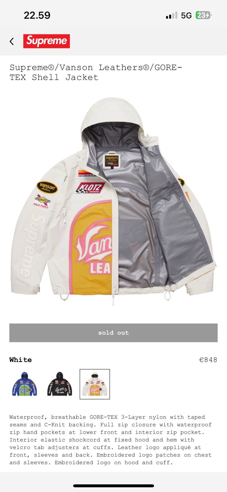Supreme × Vanson Leathers Supreme X vanson Size US L / EU 52-54 / 3 - 3 Thumbnail
