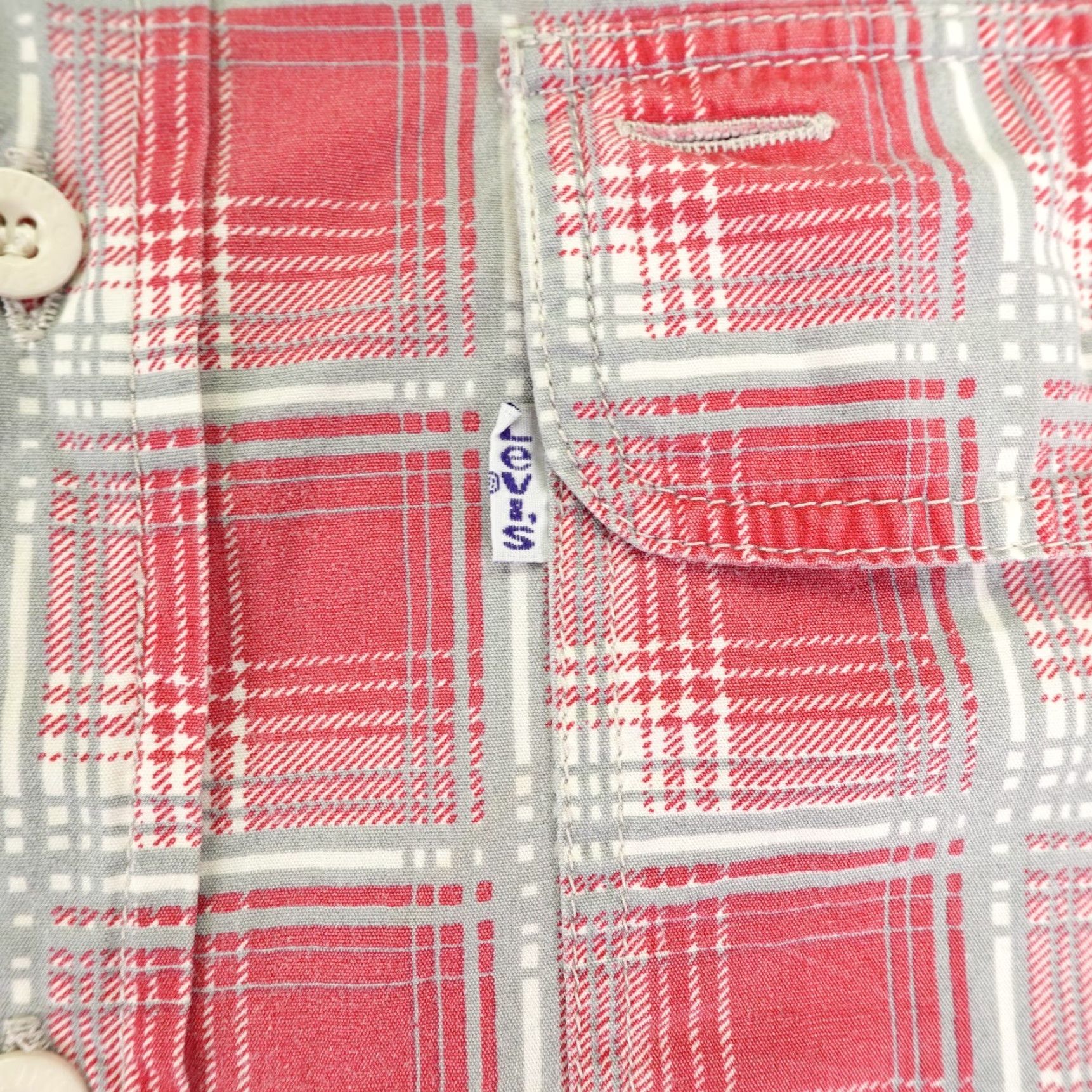 Levi's VINTAGE Levi's Shirt Men Medium Plaid Button-Up 90s Classic Cotton Twill Red Size US M / EU 48-50 / 2 - 5 Thumbnail