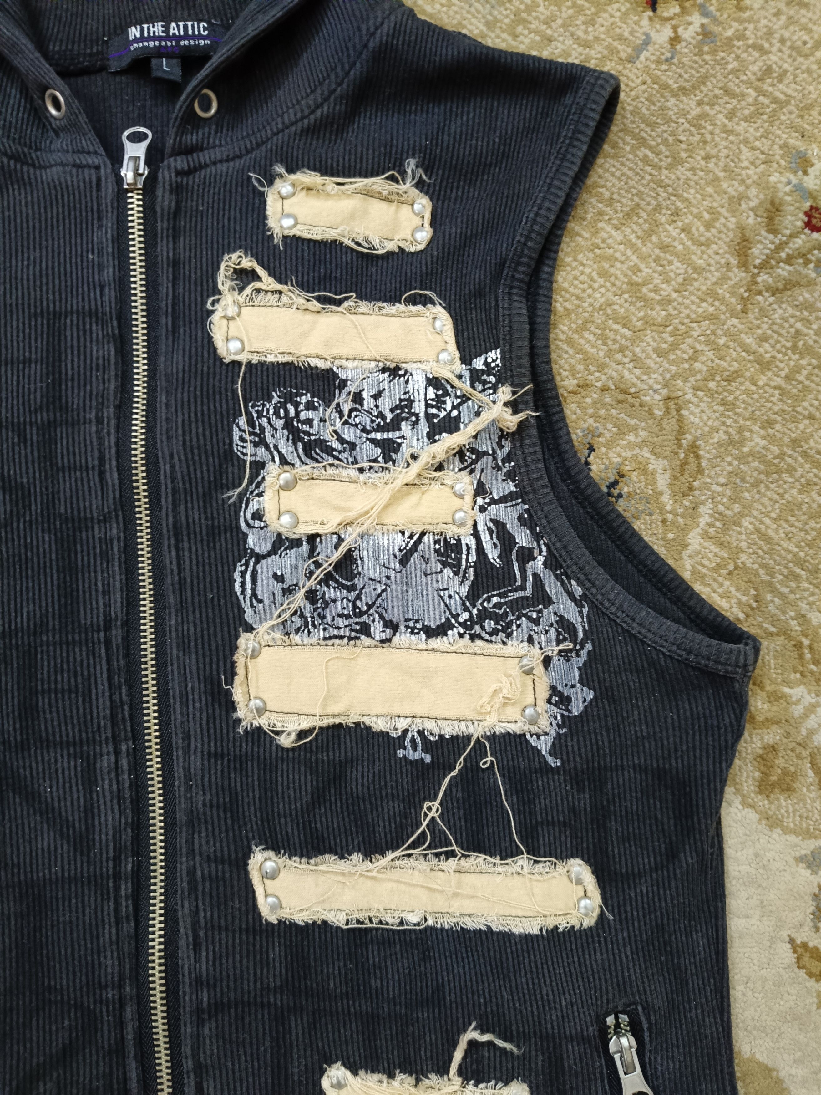 In The Attic Corduroy Vest Hoody Size L / US 10 / IT 46 - 2 Thumbnail