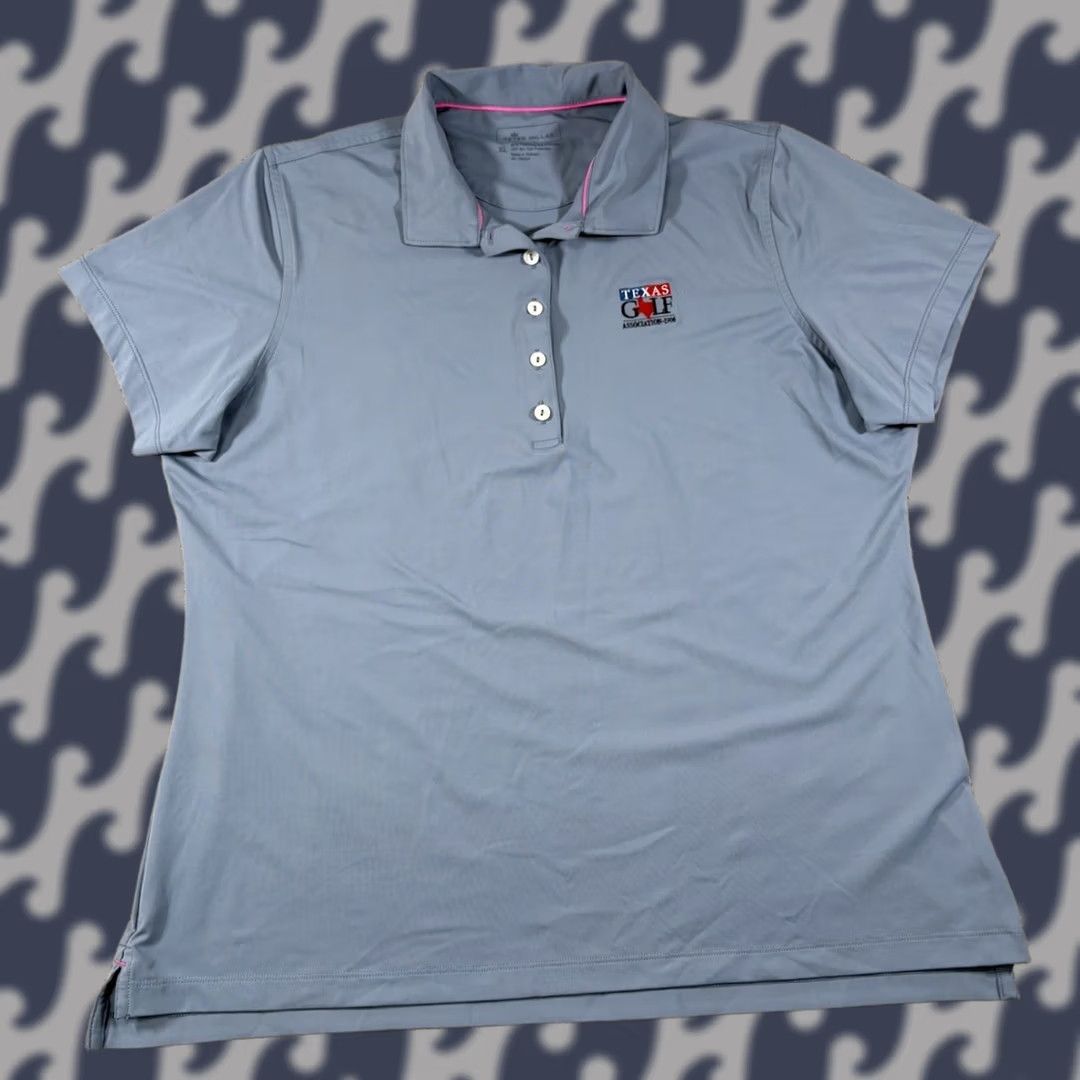Peter Millar Peter Millar Polo Shirt Short Sleeve Blue Women’s XL Golf Texas Golf Association Ladies Polo Shirt Lightweight Pre-owned Excellent Size 40" / US 18 - 1 Thumbnail