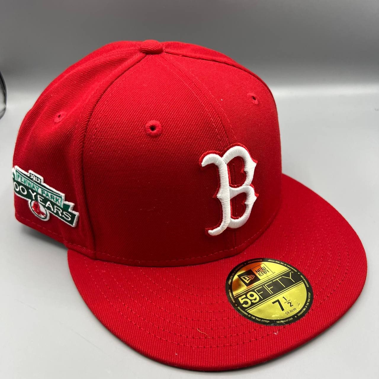 Boston Red Sox Hat Men 1/2 59Fifty New Era MLB Fitted Cap