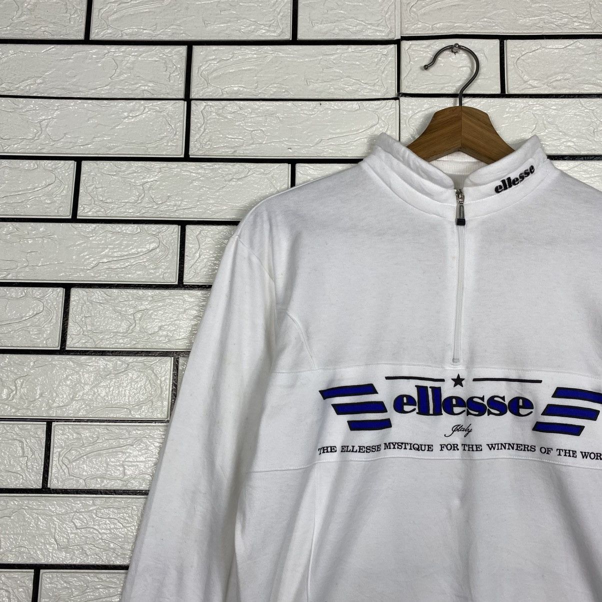 Ellesse Vintage Anorak Half Zipper Ellesse Spell Out Big Logo Size US M / EU 48-50 / 2 - 8 Thumbnail