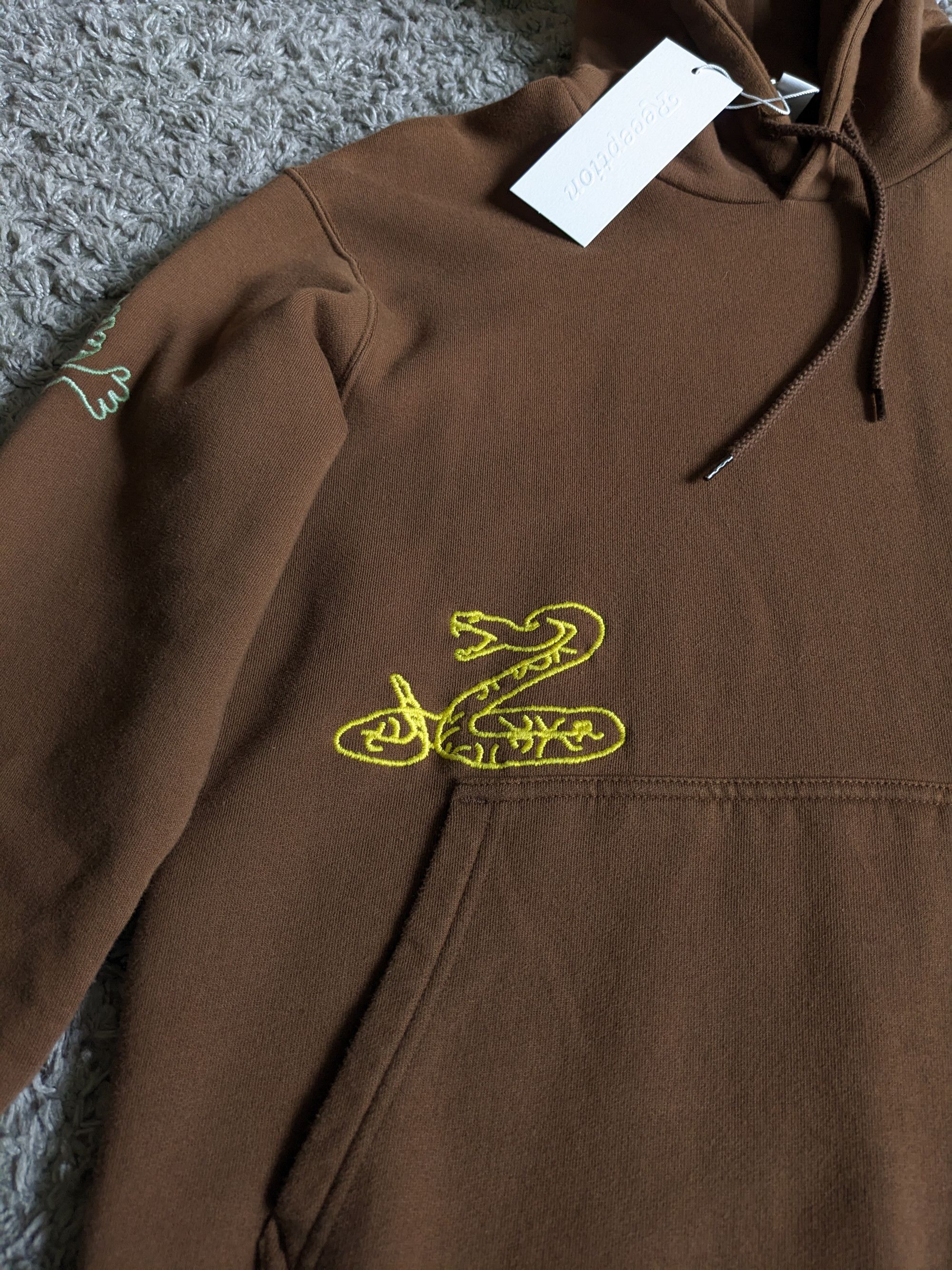 Other Reception Hooded Sweat Fleece Embroidered - chocolate brown Size US S / EU 44-46 / 1 - 7 Thumbnail